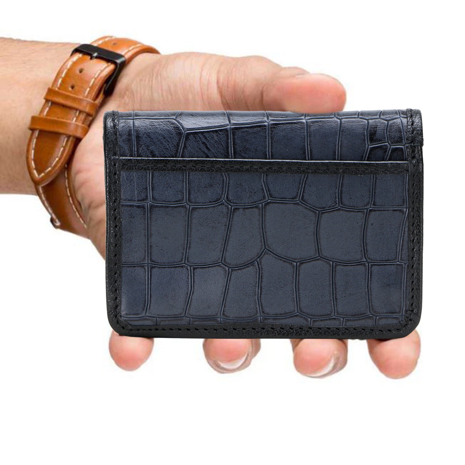LUCAS Men's Luxury Leather Card Holder