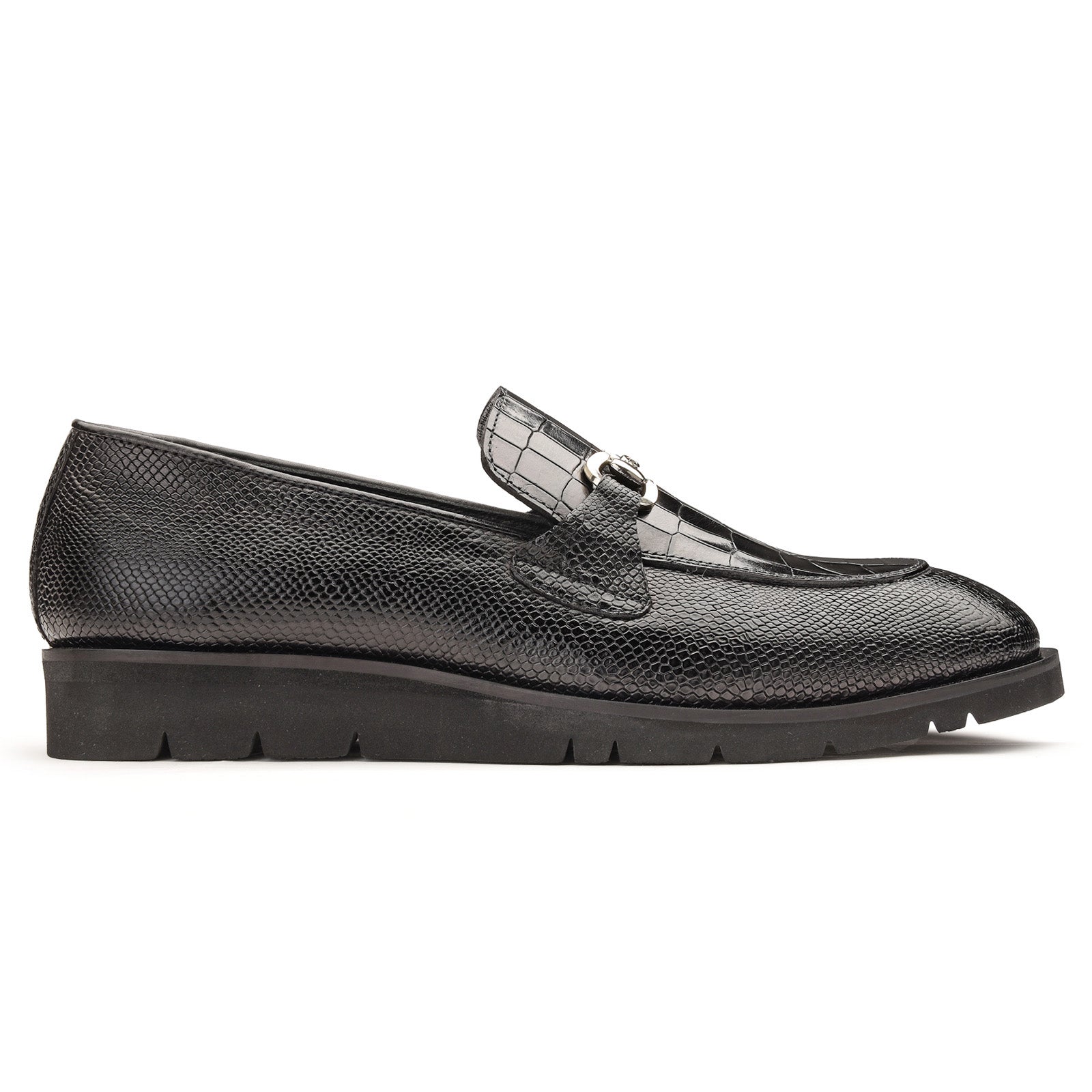 Facil AirFlexLite Horsebit Loafers in Black