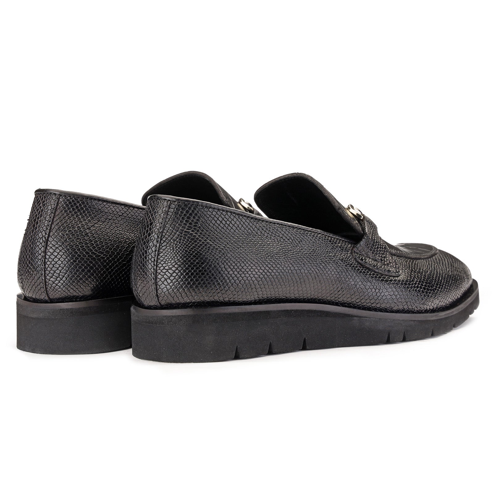 Facil AirFlexLite Horsebit Loafers in Black