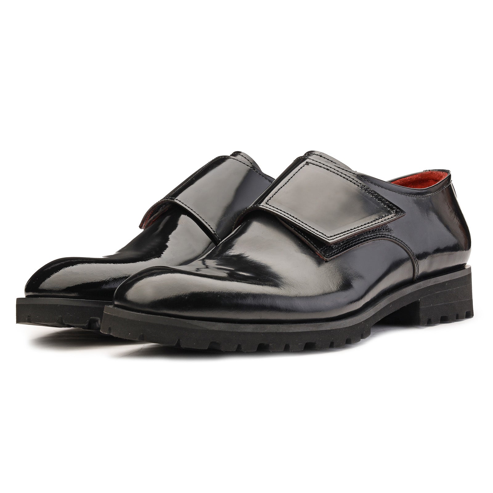 Diego AirFlexLite Velcro Loafers in Black