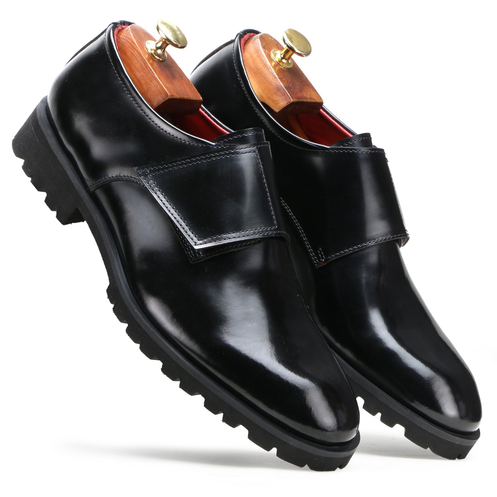 Diego AirFlexLite Velcro Loafers in Black