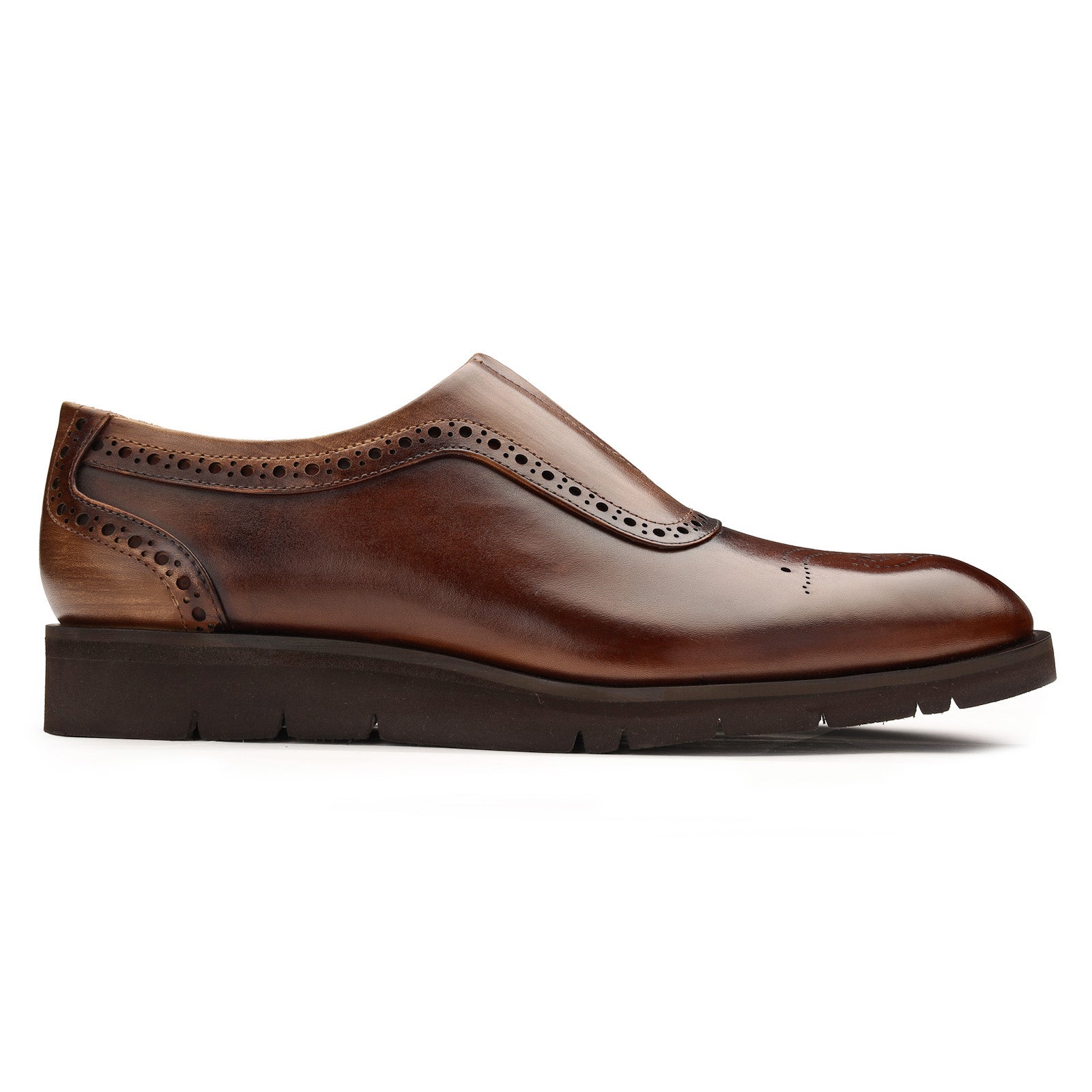 Kyle AirFlexLite Two-Tone Loafers in Brown