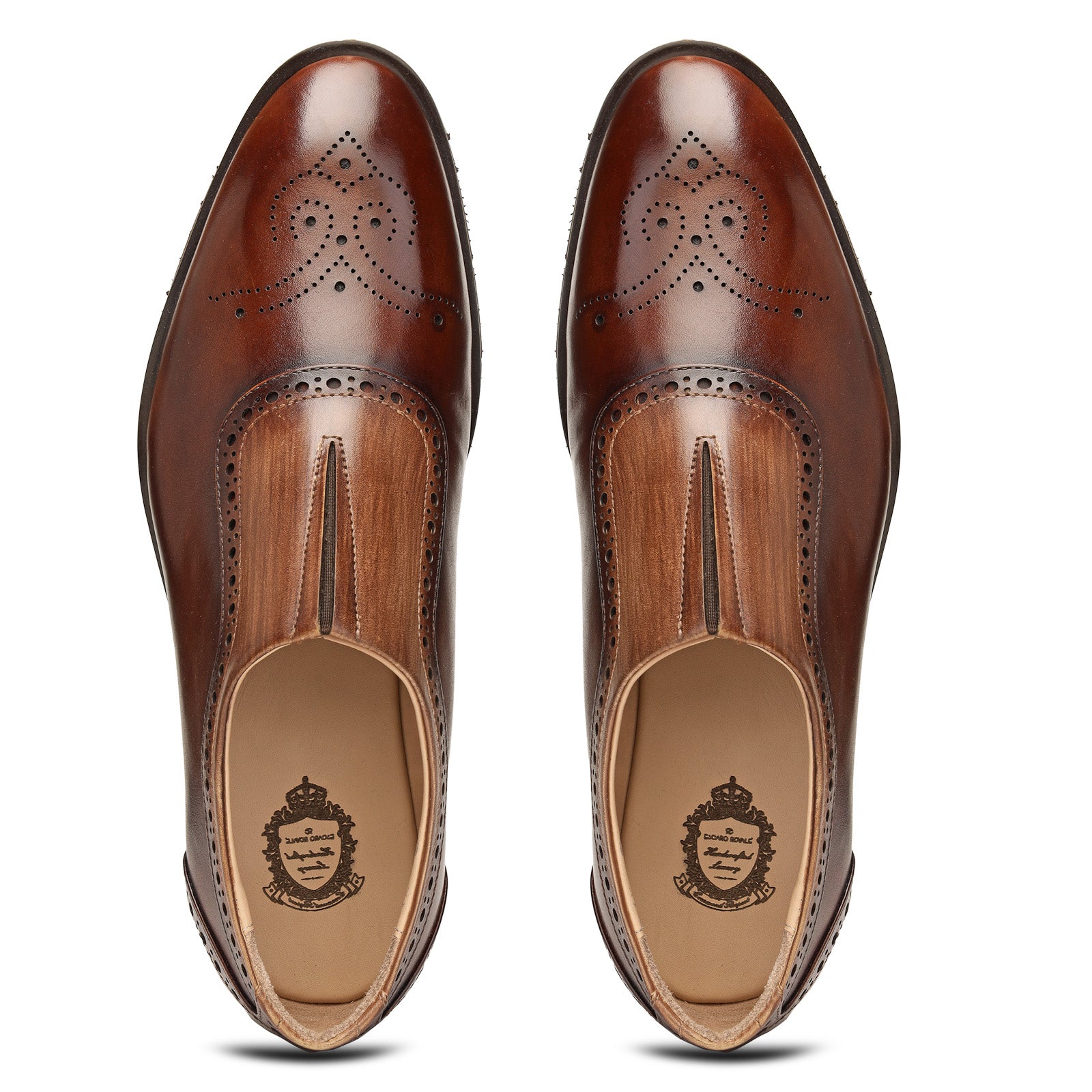 Kyle AirFlexLite Two-Tone Loafers in Brown