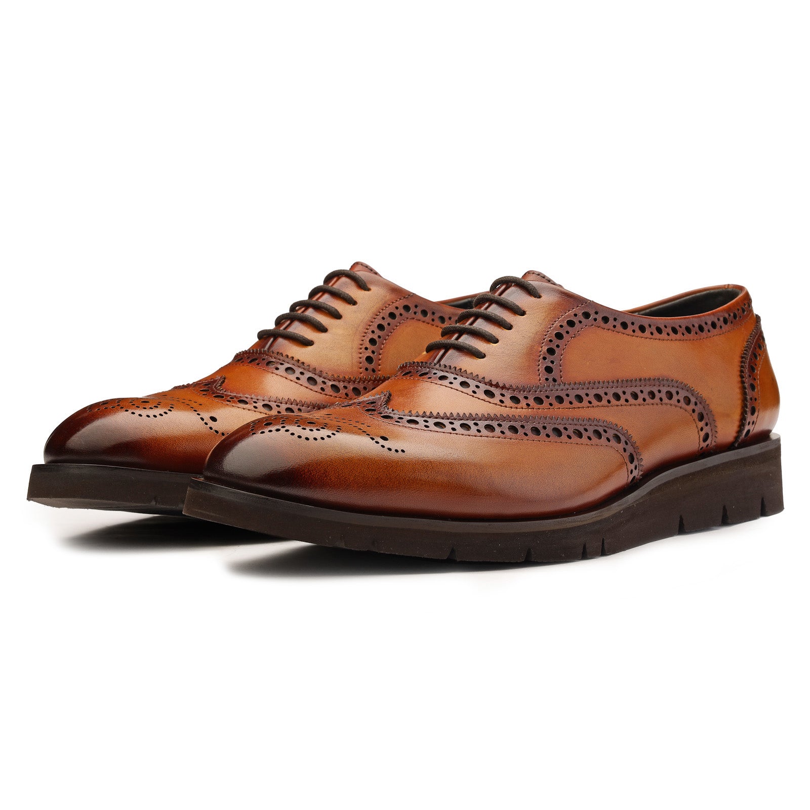 Romel AirFlexLite Brogues in Cognac