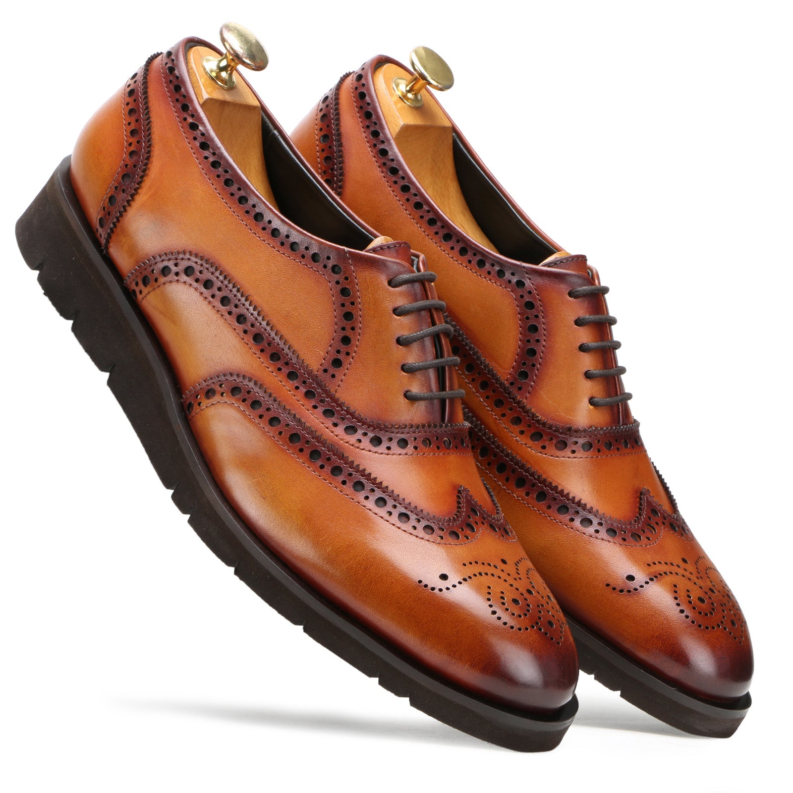 Romel AirFlexLite Brogues in Cognac