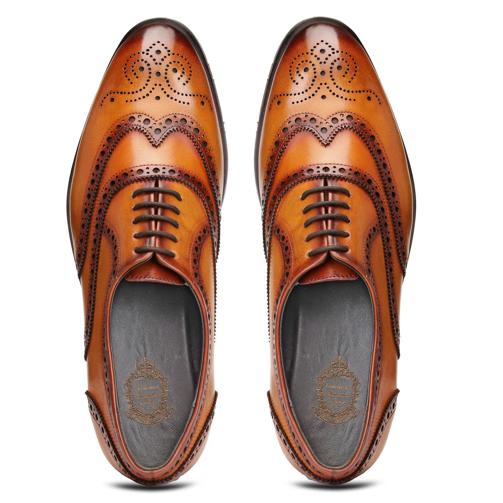 Romel AirFlexLite Brogues in Cognac