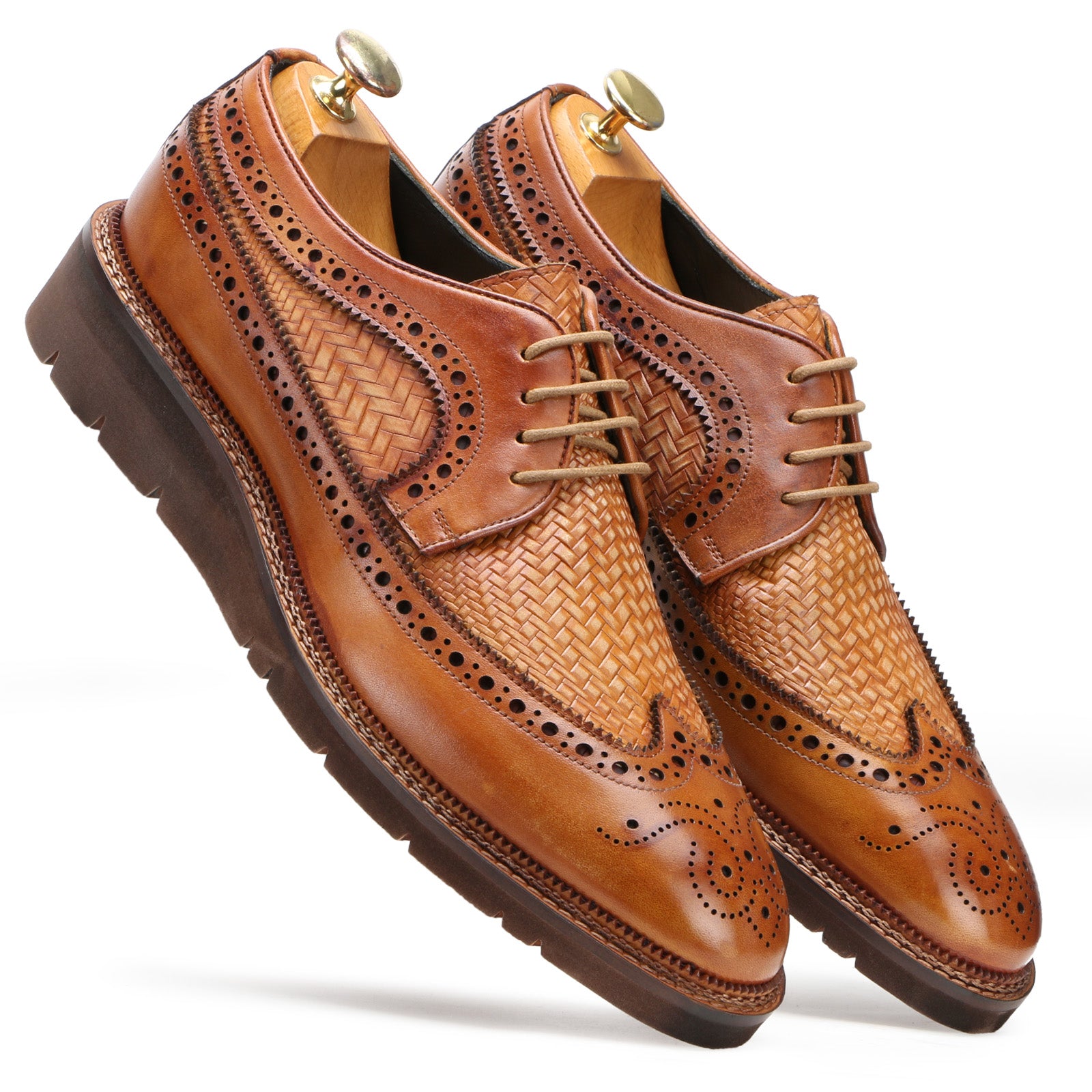 Shawn Dual Textured Brogues - Main Image