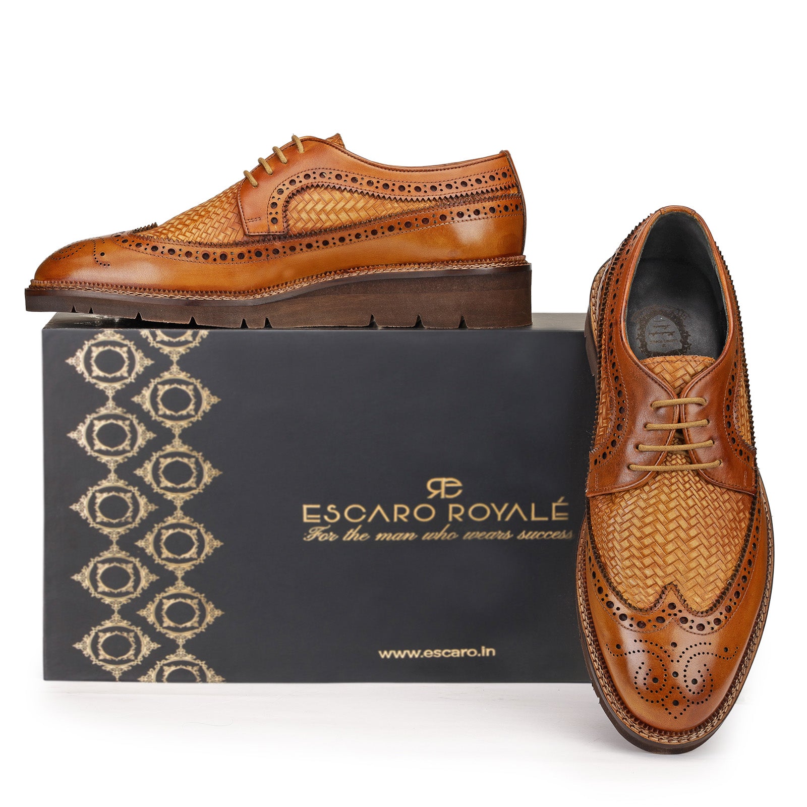 Shawn Dual Textured Brogues