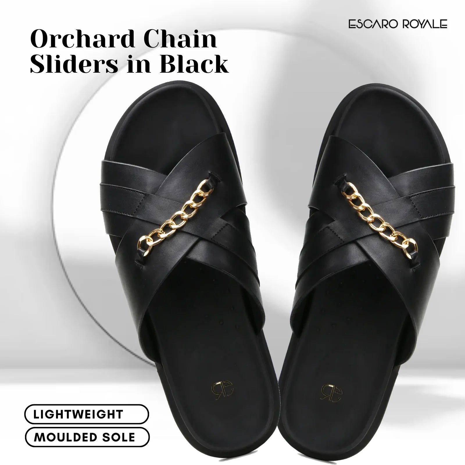 The Orchard Cross Slippers In Black