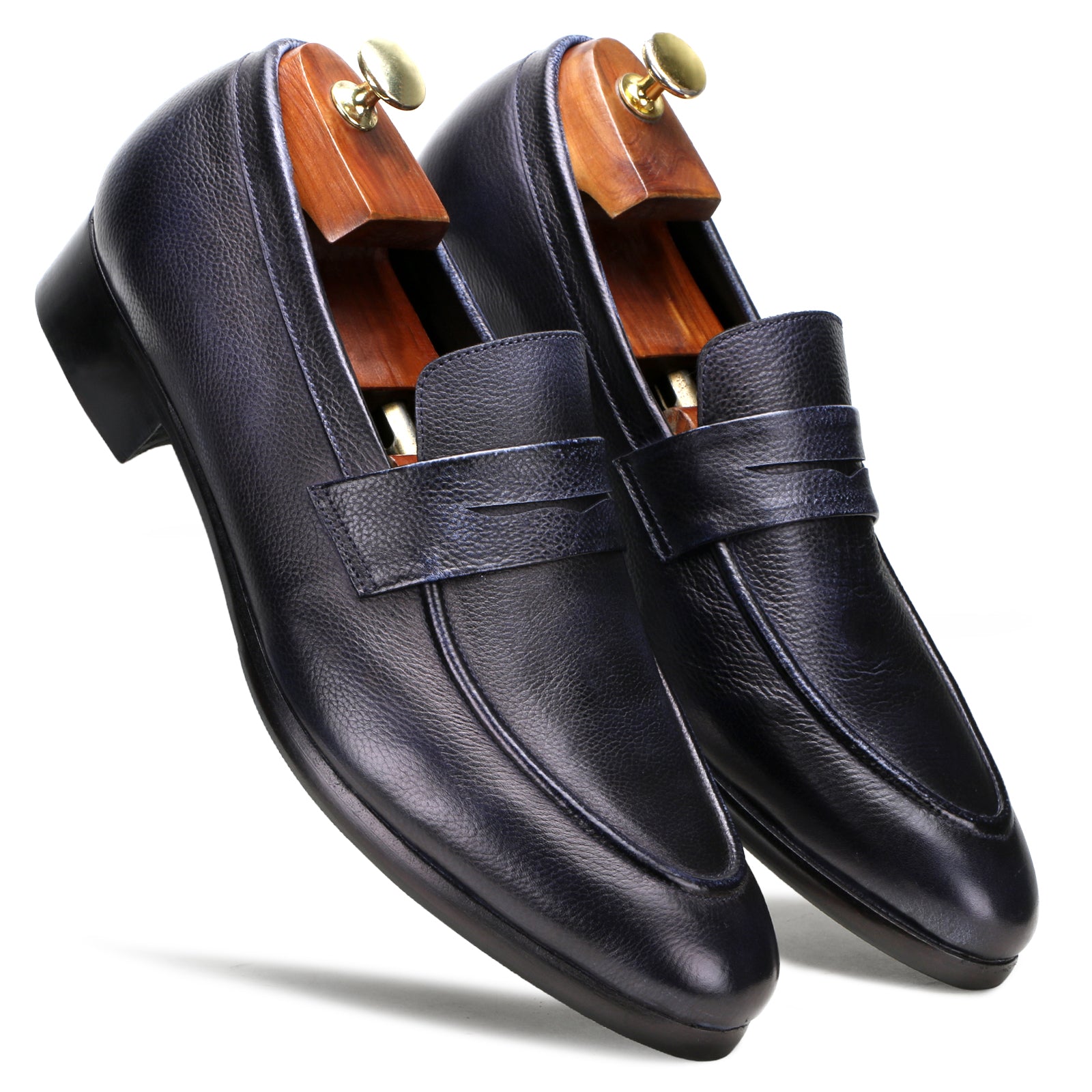 Oliver Sleek Unlined Loafers in Blue