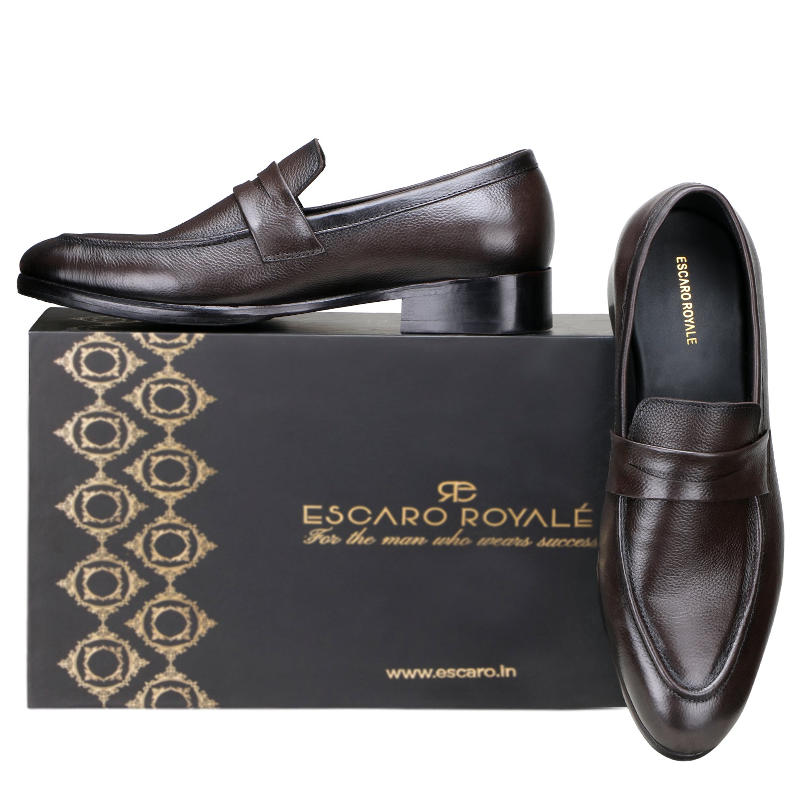 Oliver Sleek Unlined Loafers in Brown