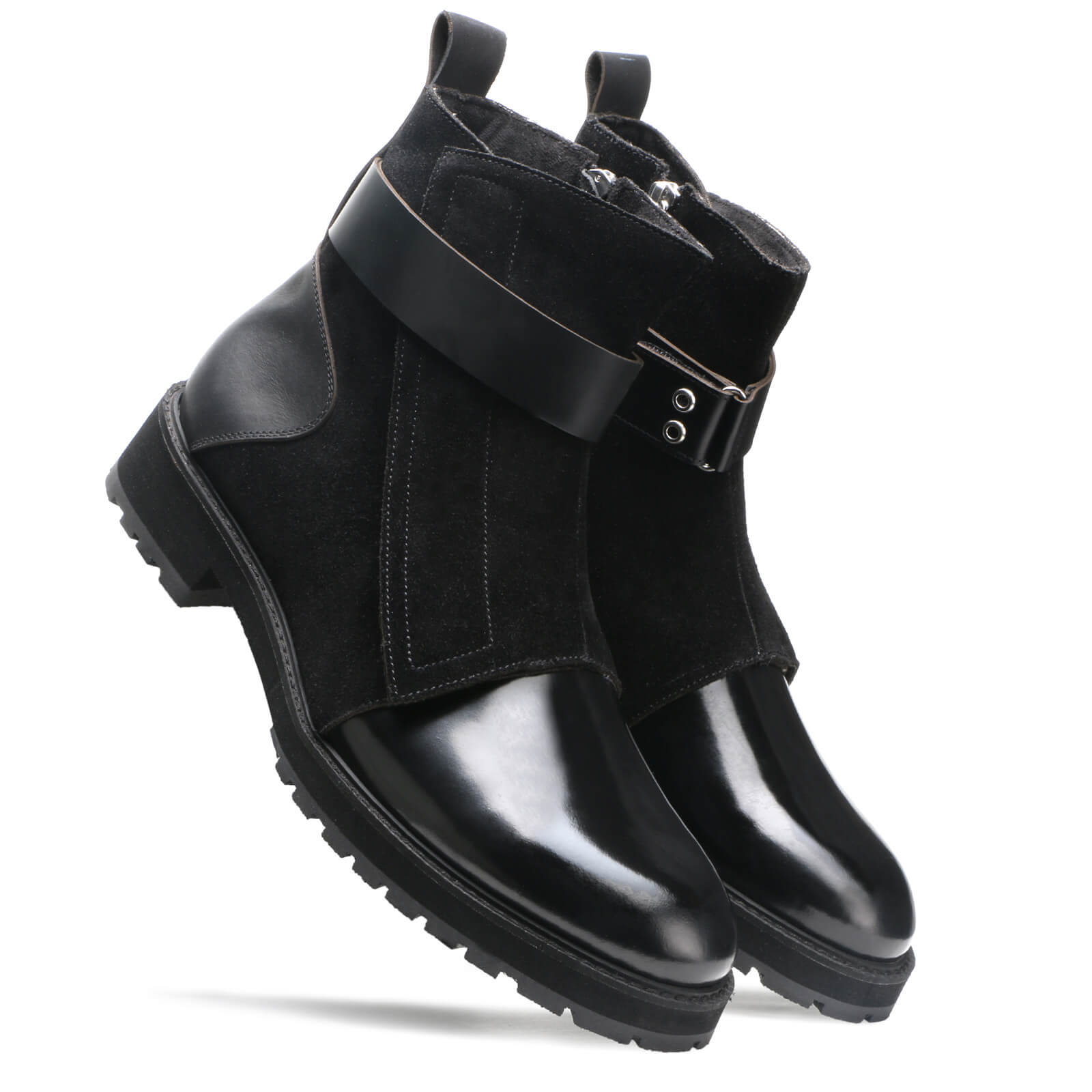 Onyx Zipper Boots in Black