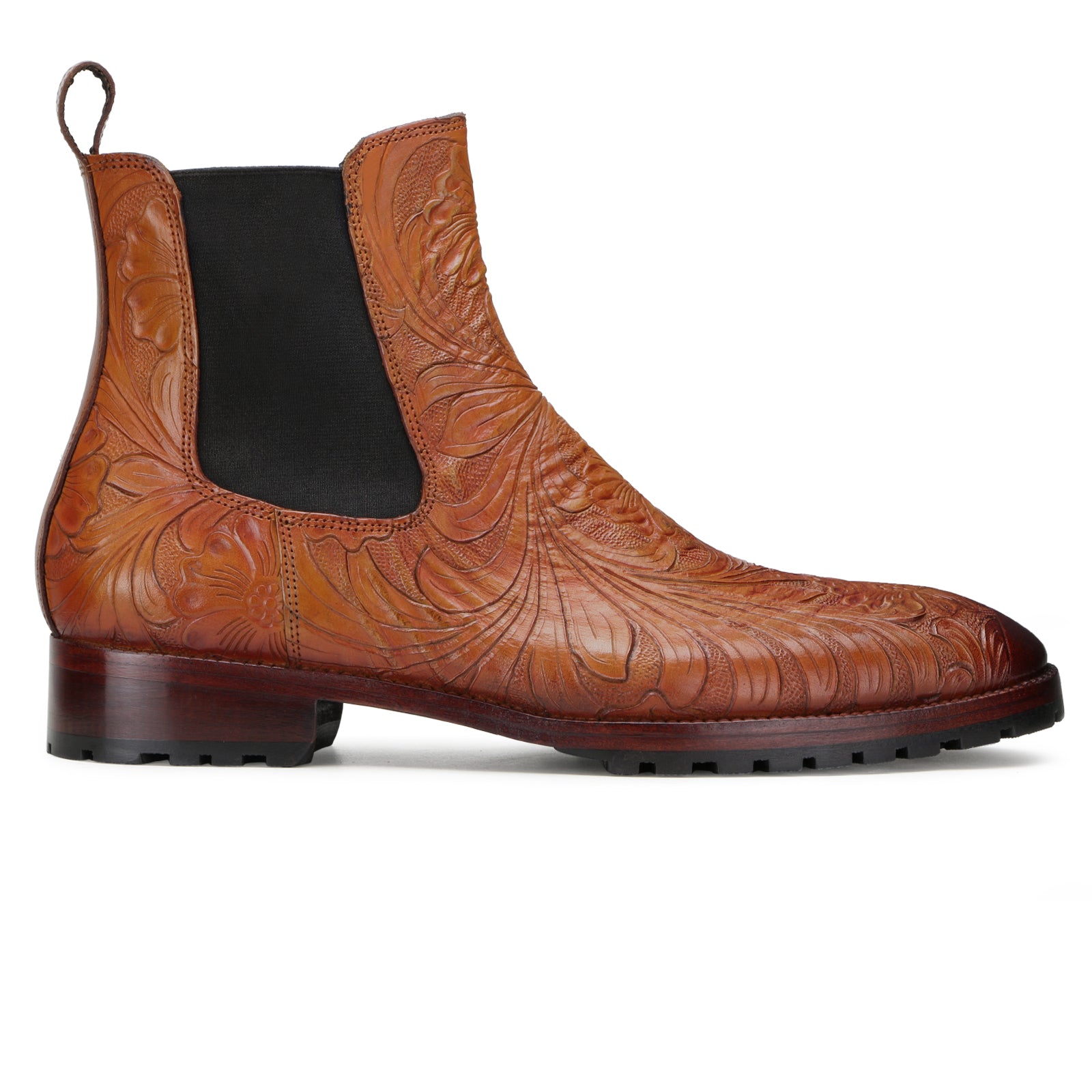 Florentine Nakkashi Chelsea Boots in Whisky Patina