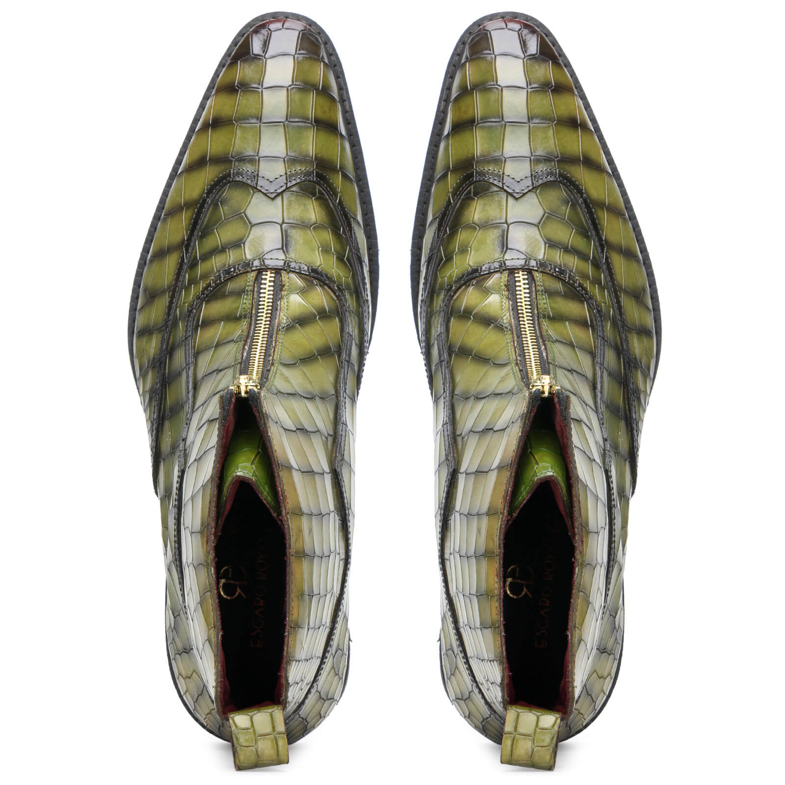 Owen Green Zipper Boots