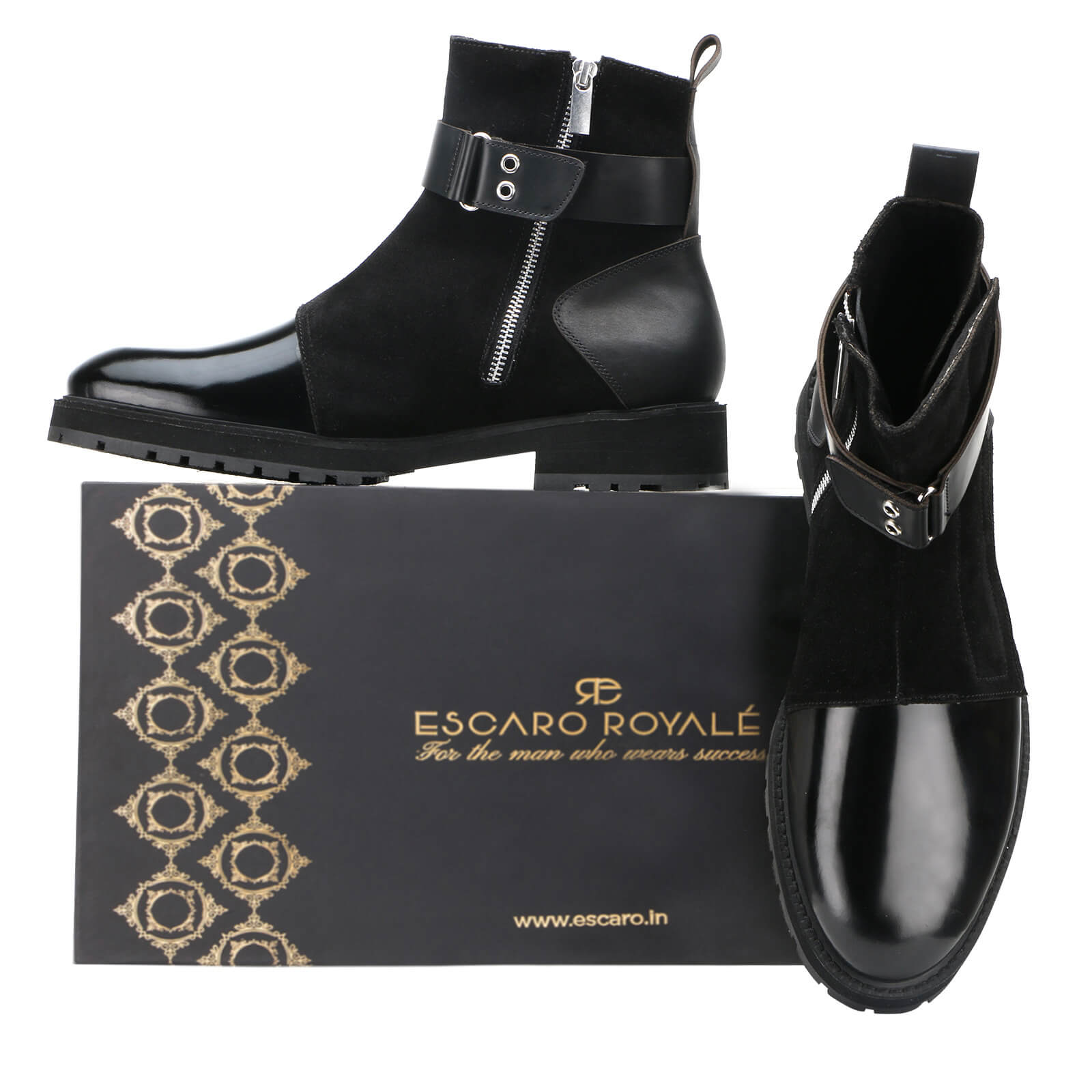 Onyx Zipper Boots in Black