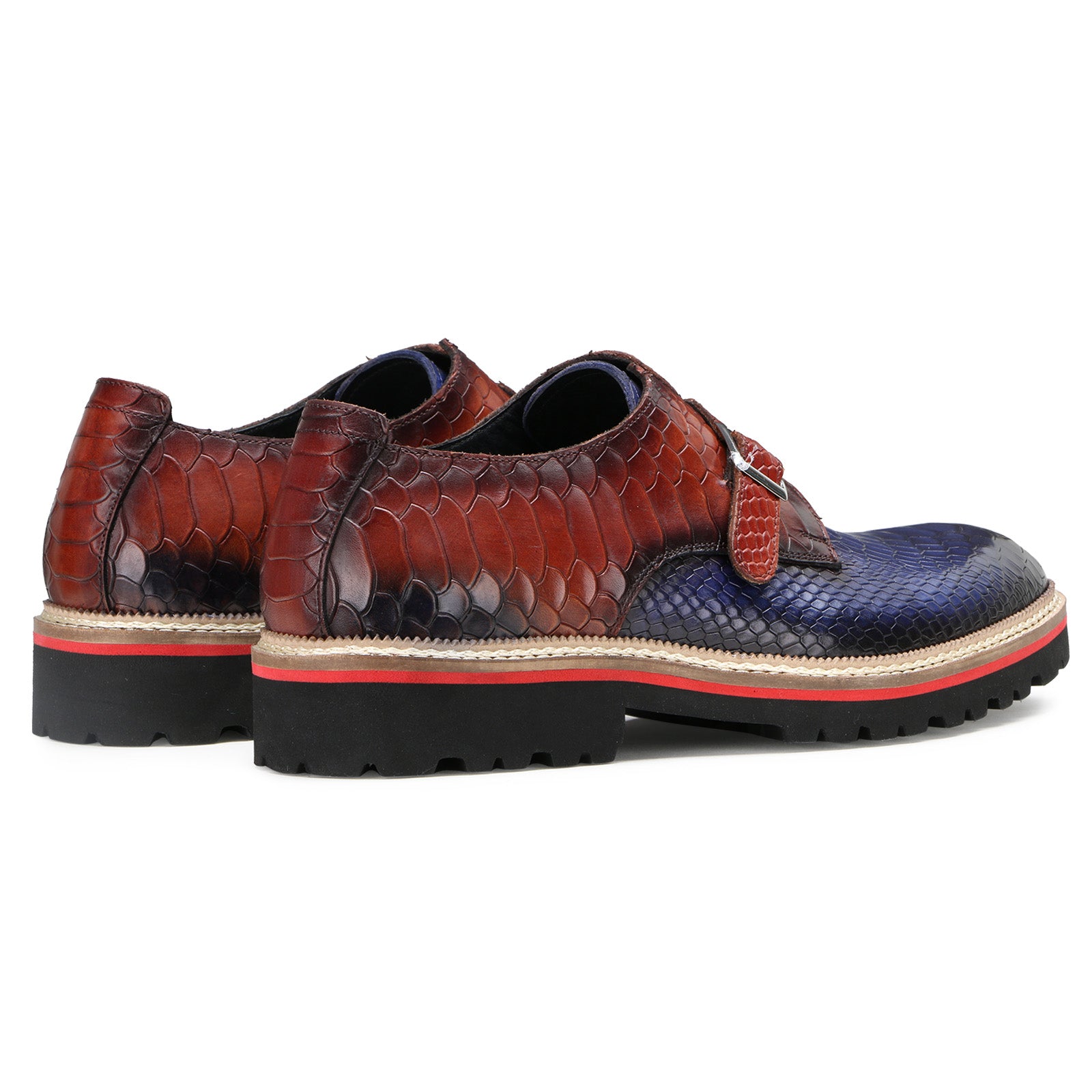 Monark Designer Monks in Blue-Brown