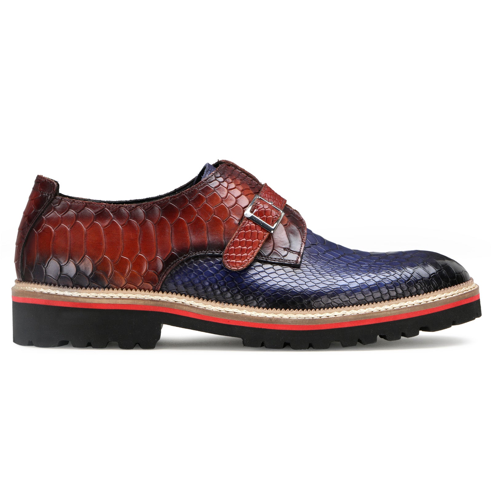 Monark Designer Monks in Blue-Brown