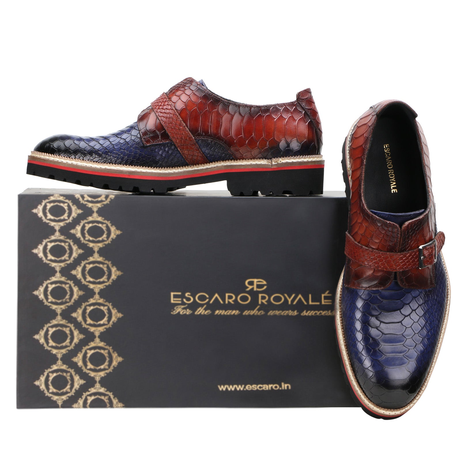 Monark Designer Monks in Blue-Brown
