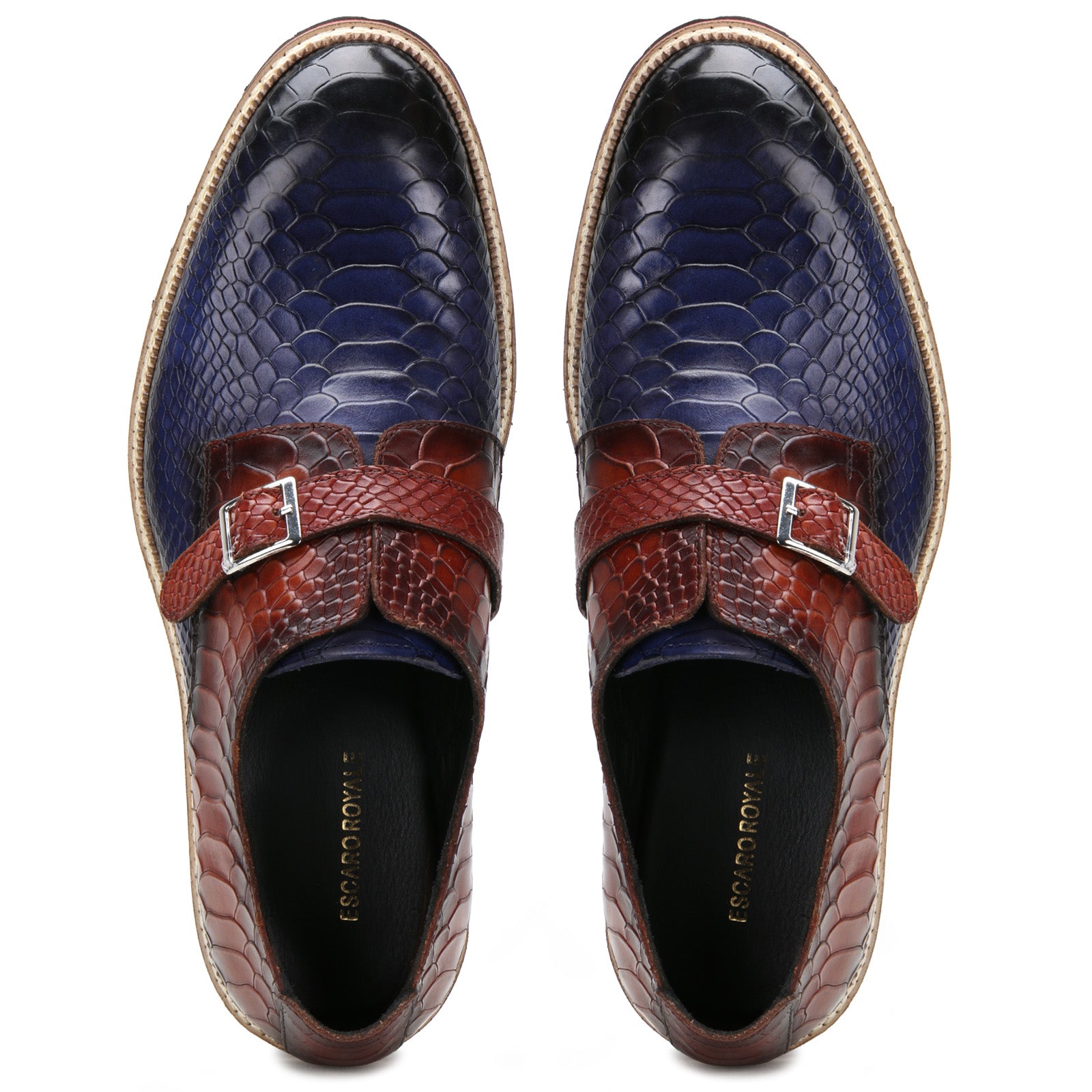 Monark Designer Monks in Blue-Brown