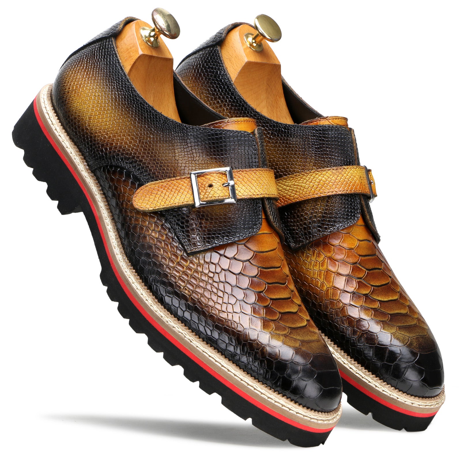 Monark Deisgner Monks in Burnished Tan