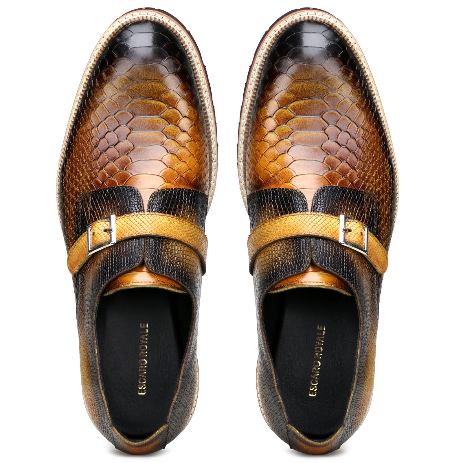 Monark Deisgner Monks in Burnished Tan
