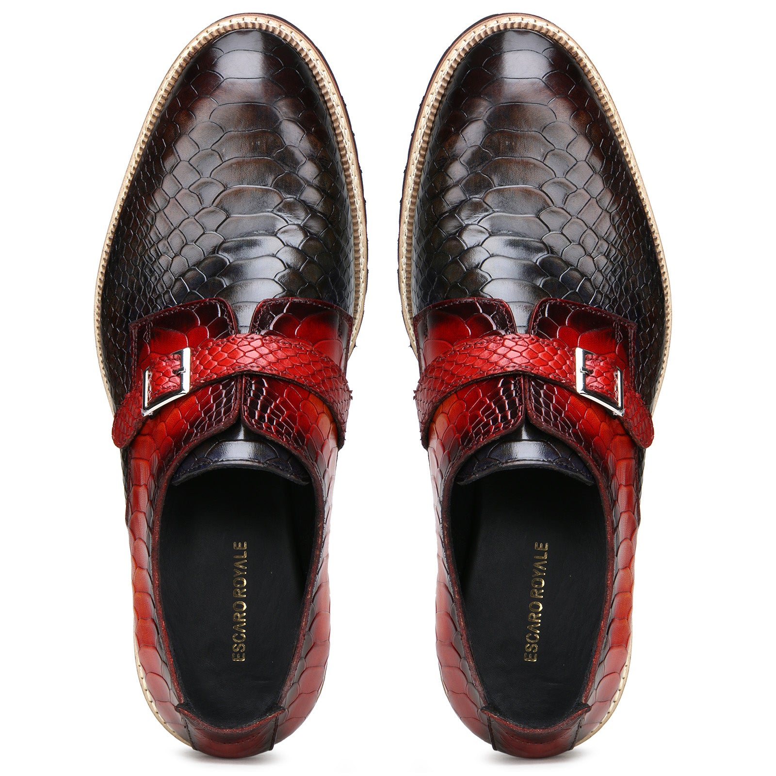 Monark Designer Monks in Brown/Red