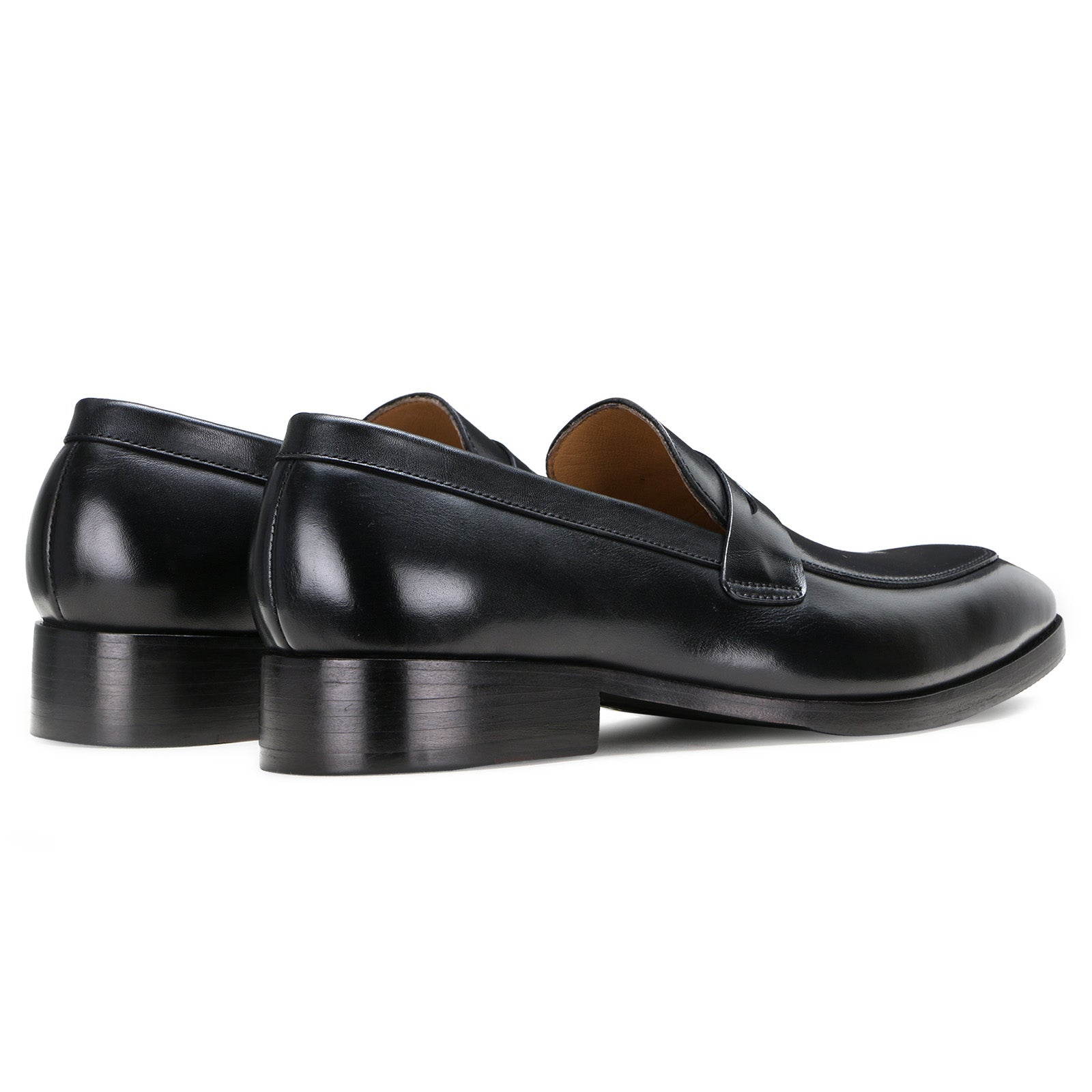 Flint Penny Loafers In Black