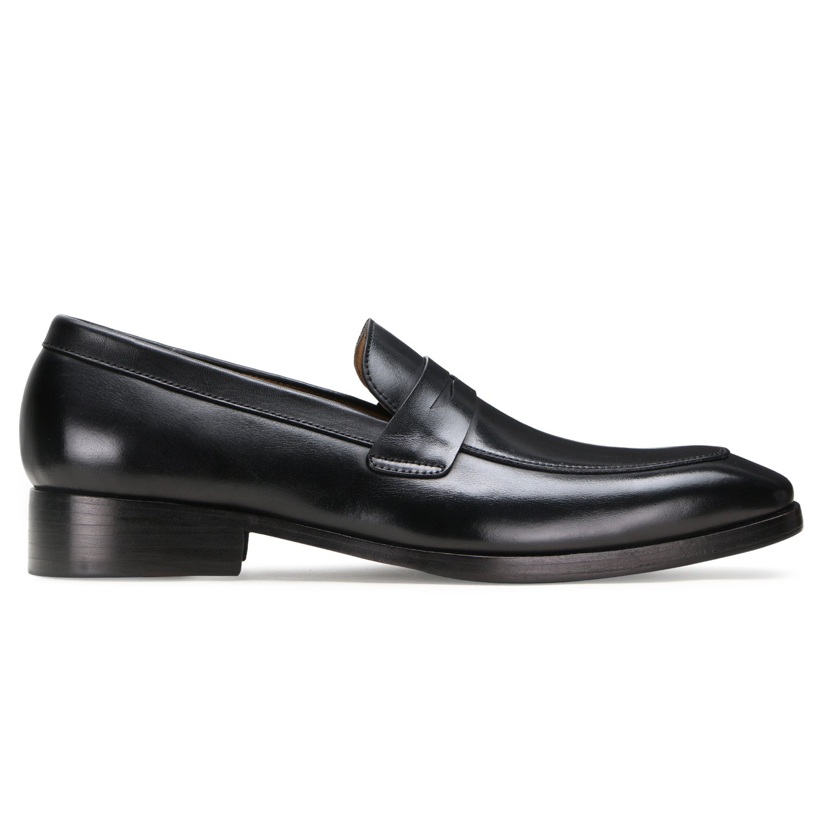 Flint Penny Loafers In Black