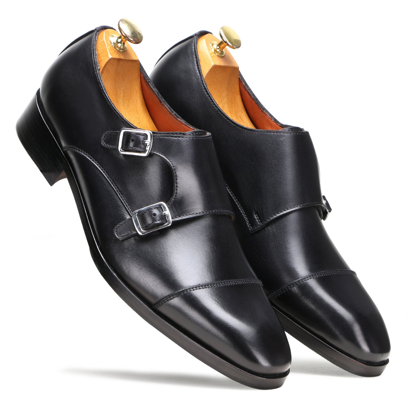 Kai Double Monkstrap in Black