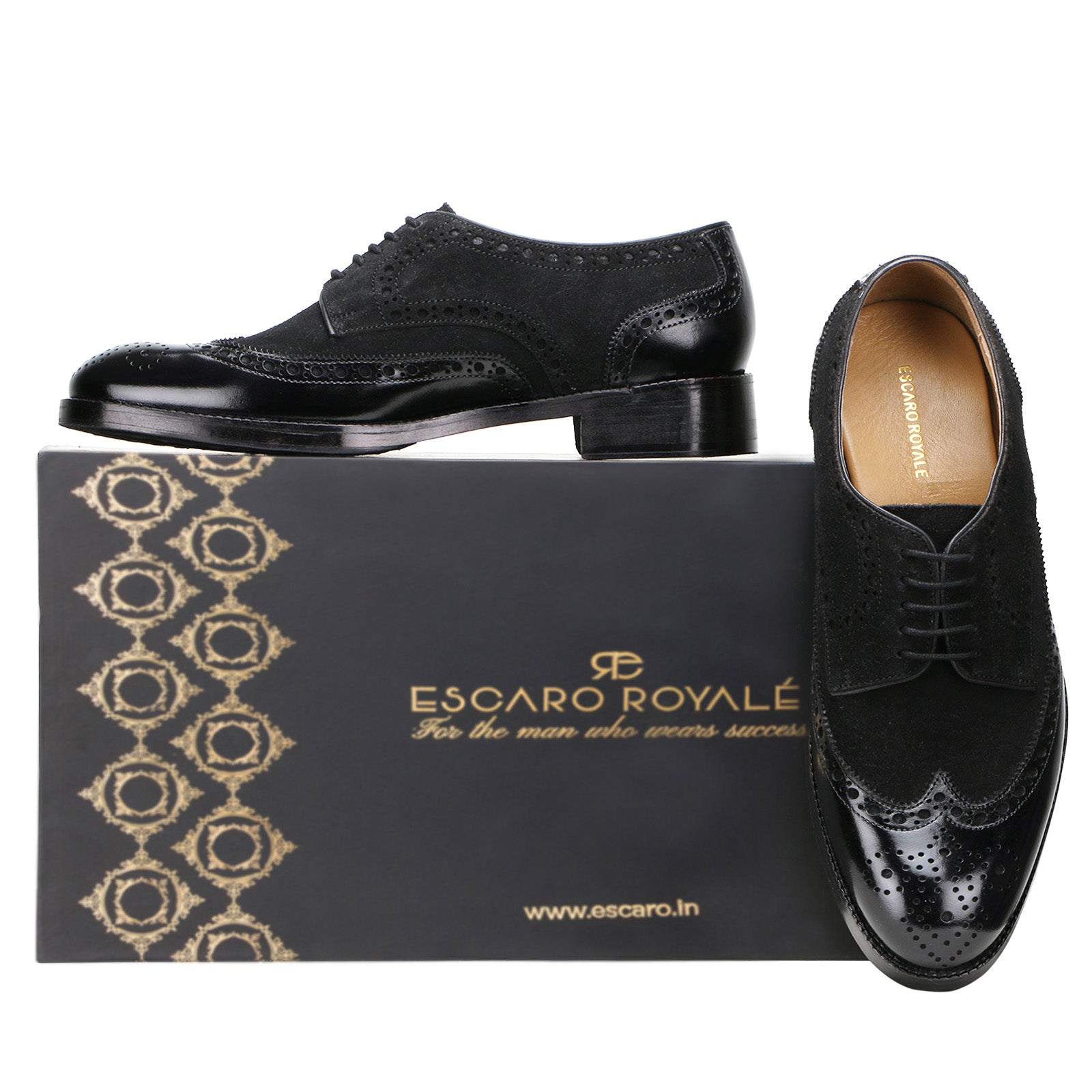 Rochester Derby Shoes in Black