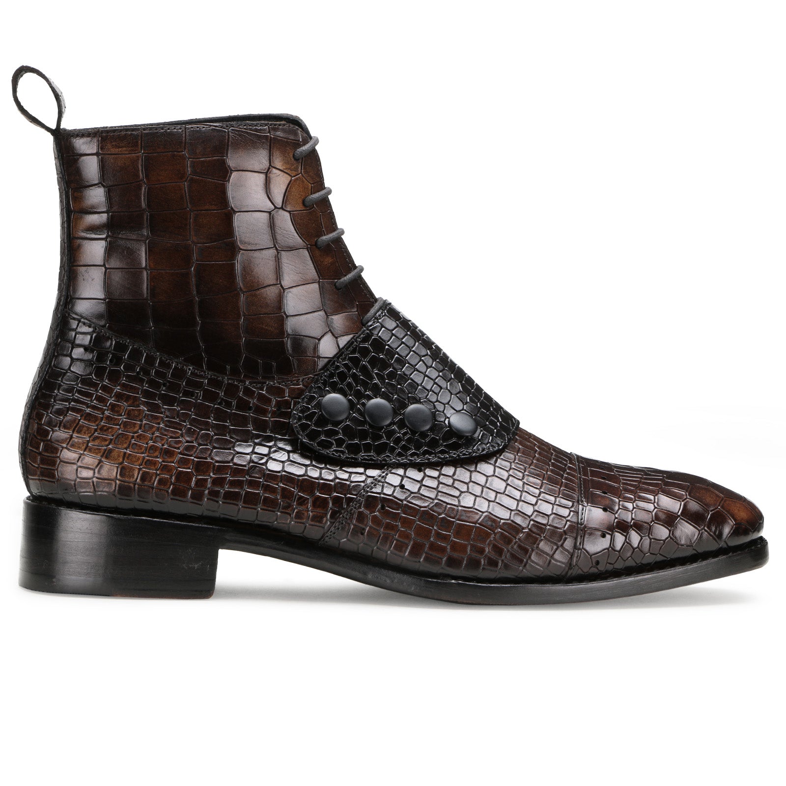 Francis Goodyear-Welted Knight Boots in Dark Brown