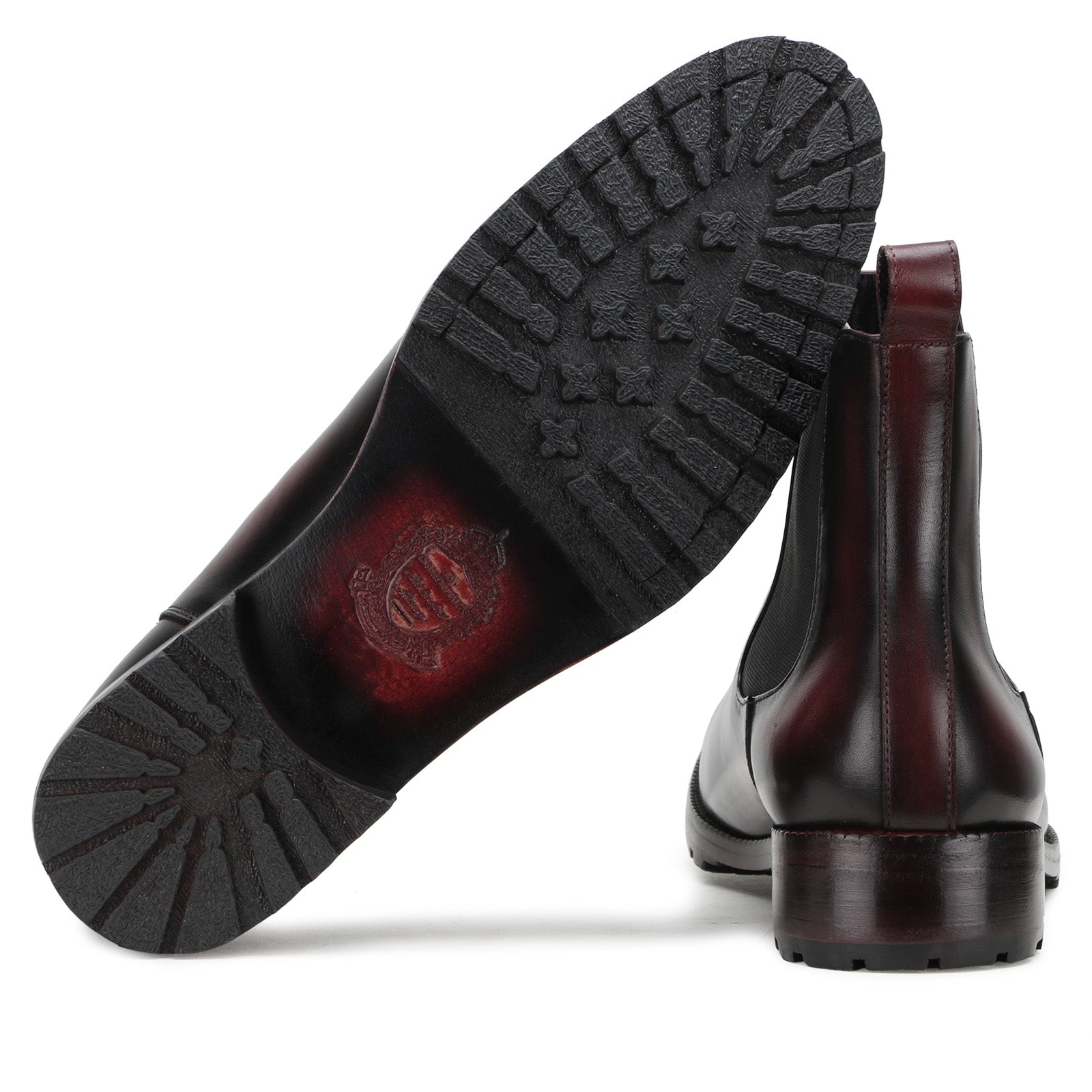 Goldbrow Chelsea Boots in Wine