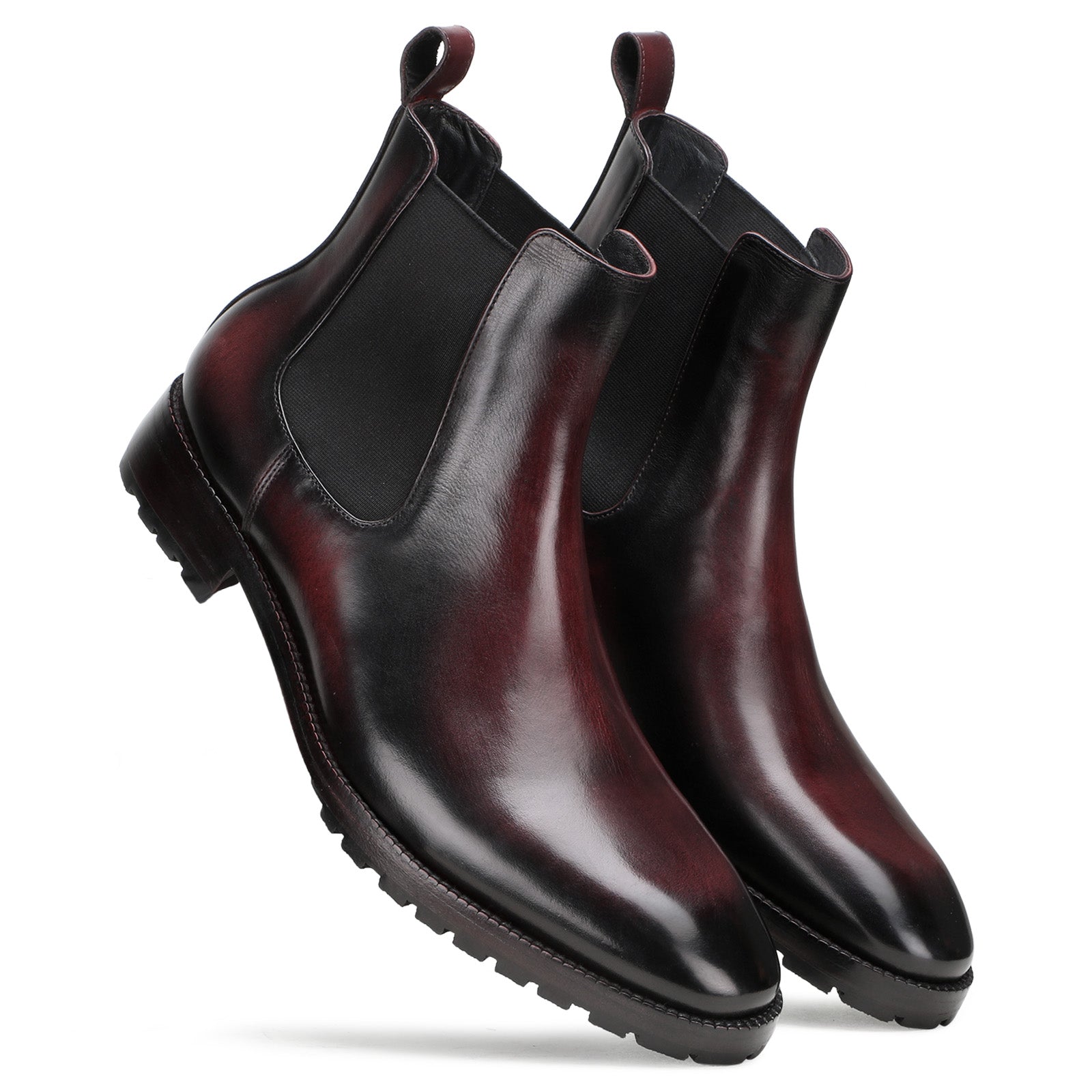 Goldbrow Chelsea Boots in Wine