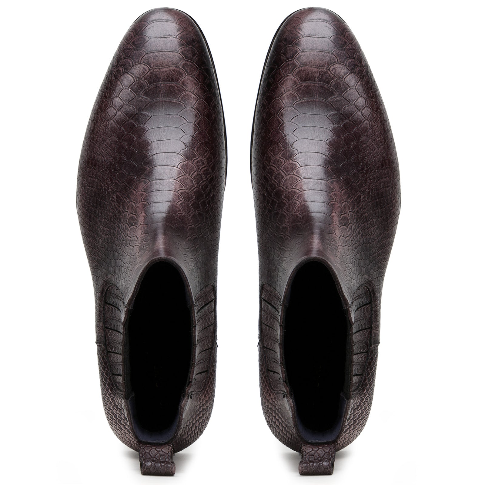 Andrew Goodyear-Welted Chelsea Boots in Smokey Brown