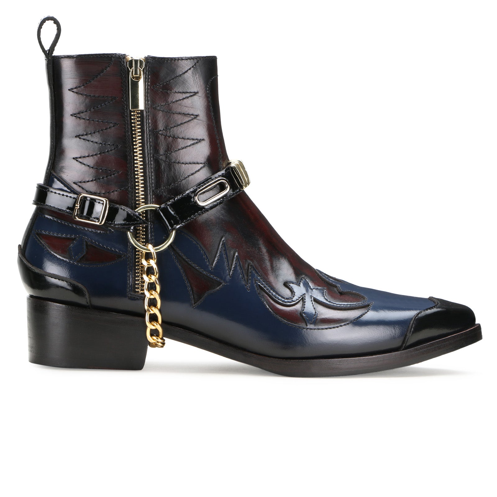 Santiago Cowboy Boots in Blue