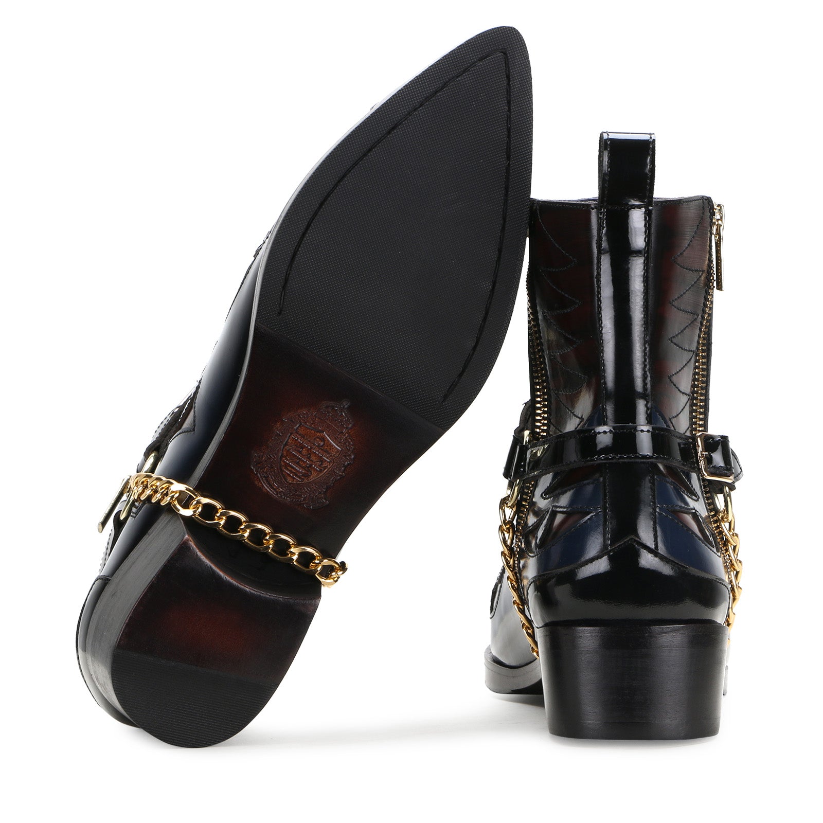 Santiago Cowboy Boots in Blue