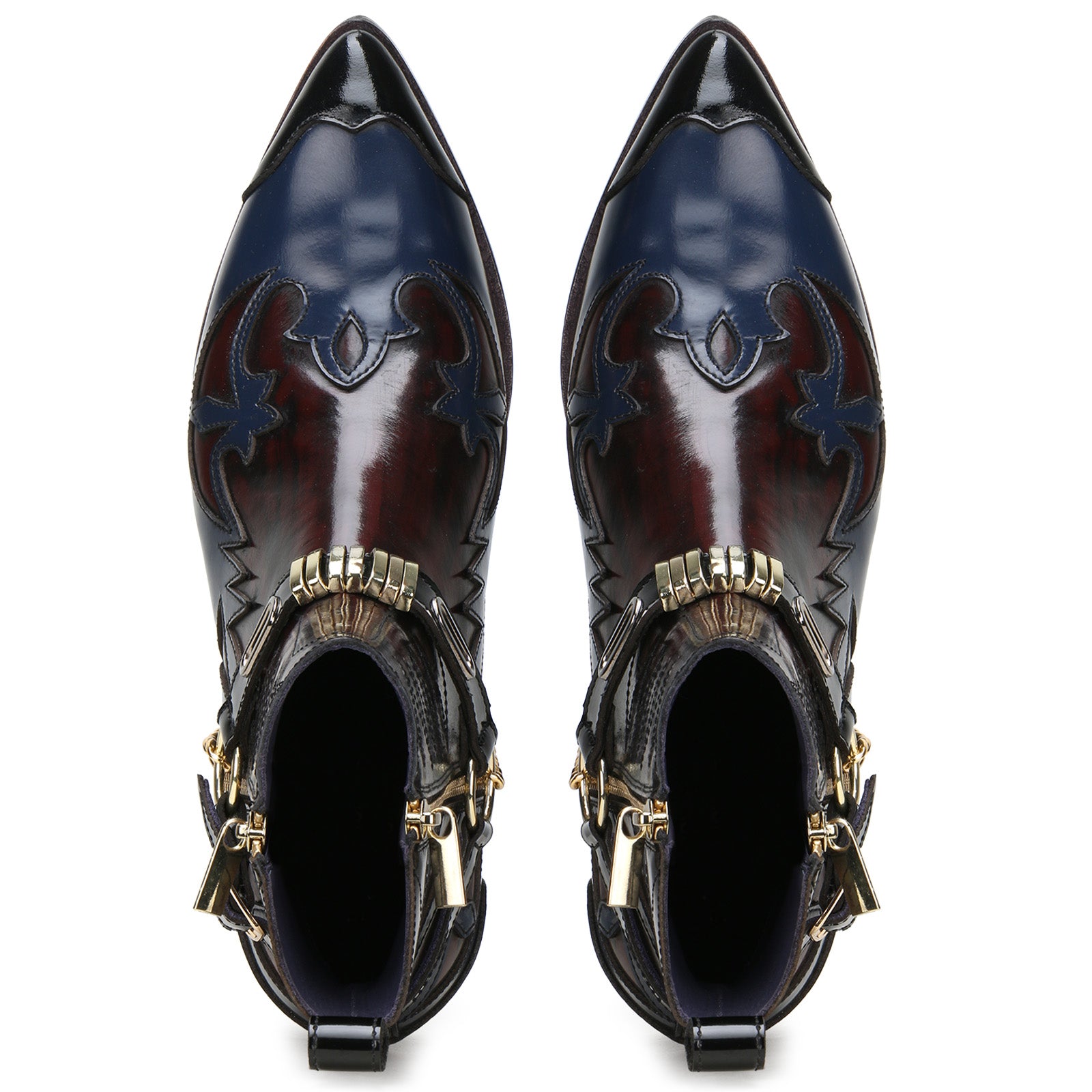 Santiago Cowboy Boots in Blue