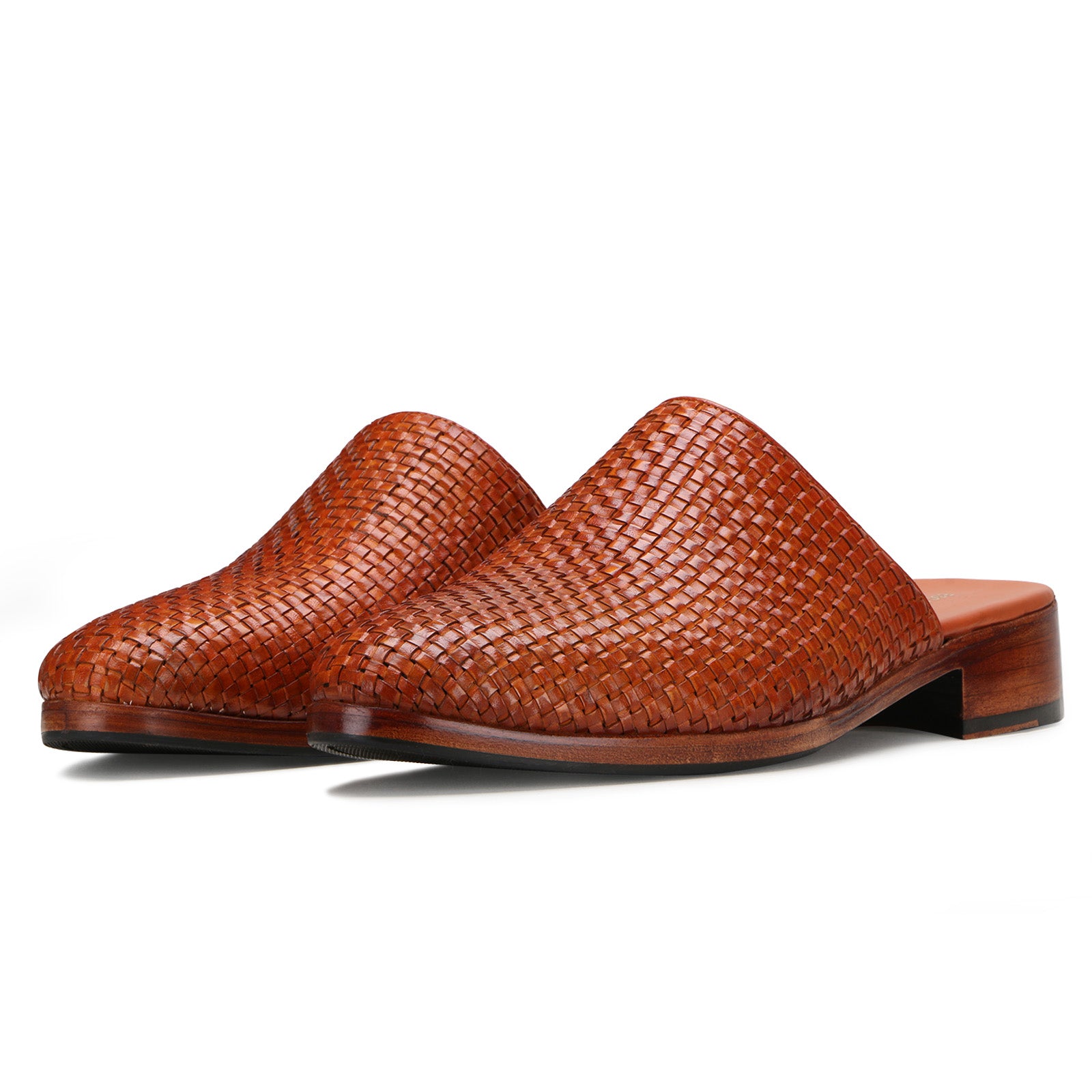Dunkley Weaved Mule Slippers in Tan