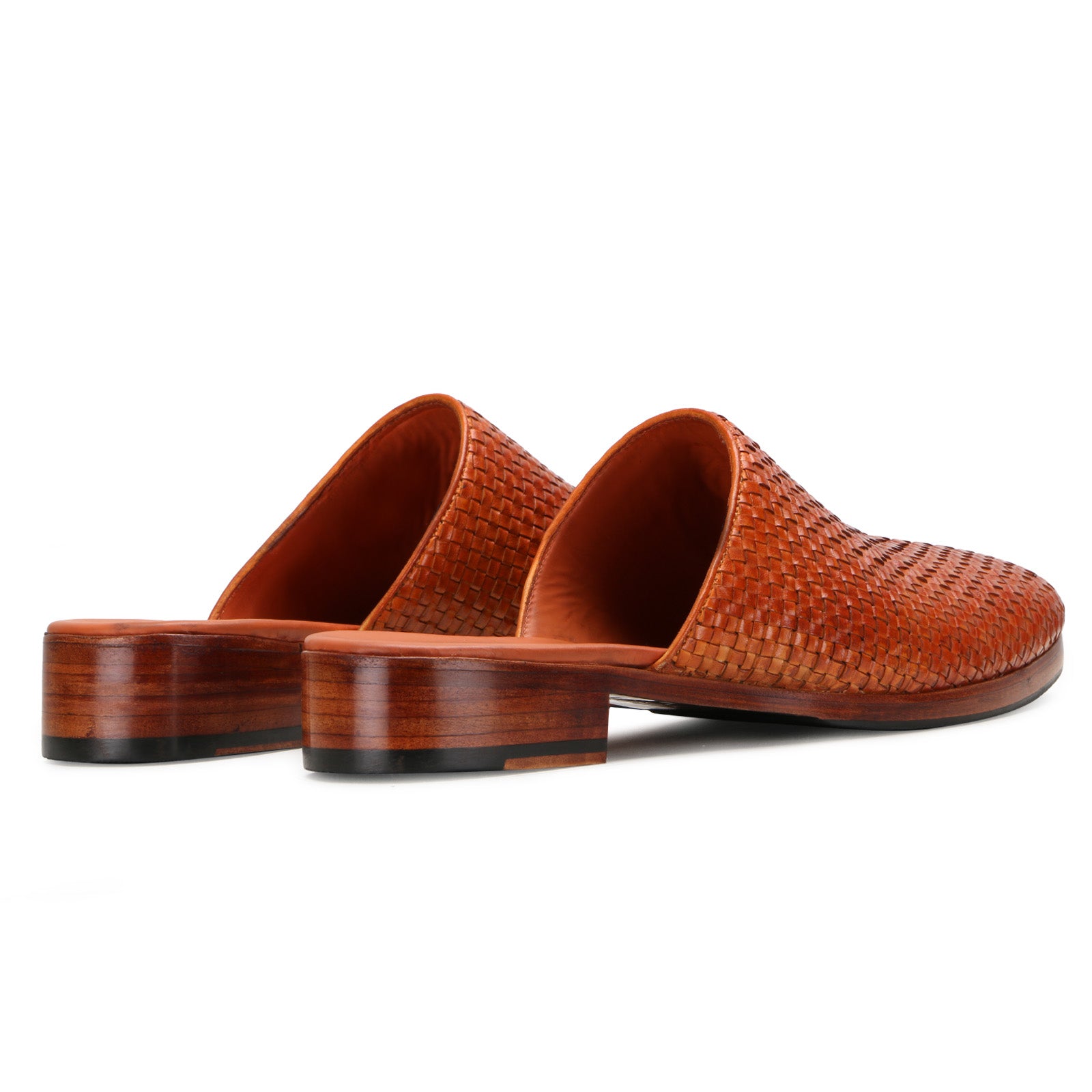 Dunkley Weaved Mule Slippers in Tan