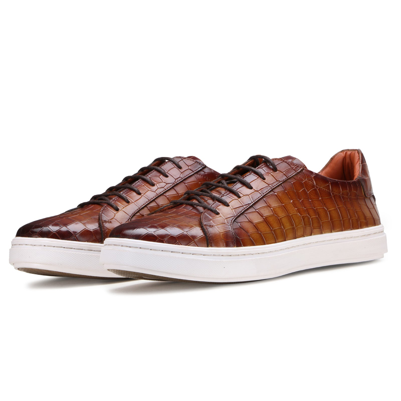 Garnett Patina Sneakers in Tan