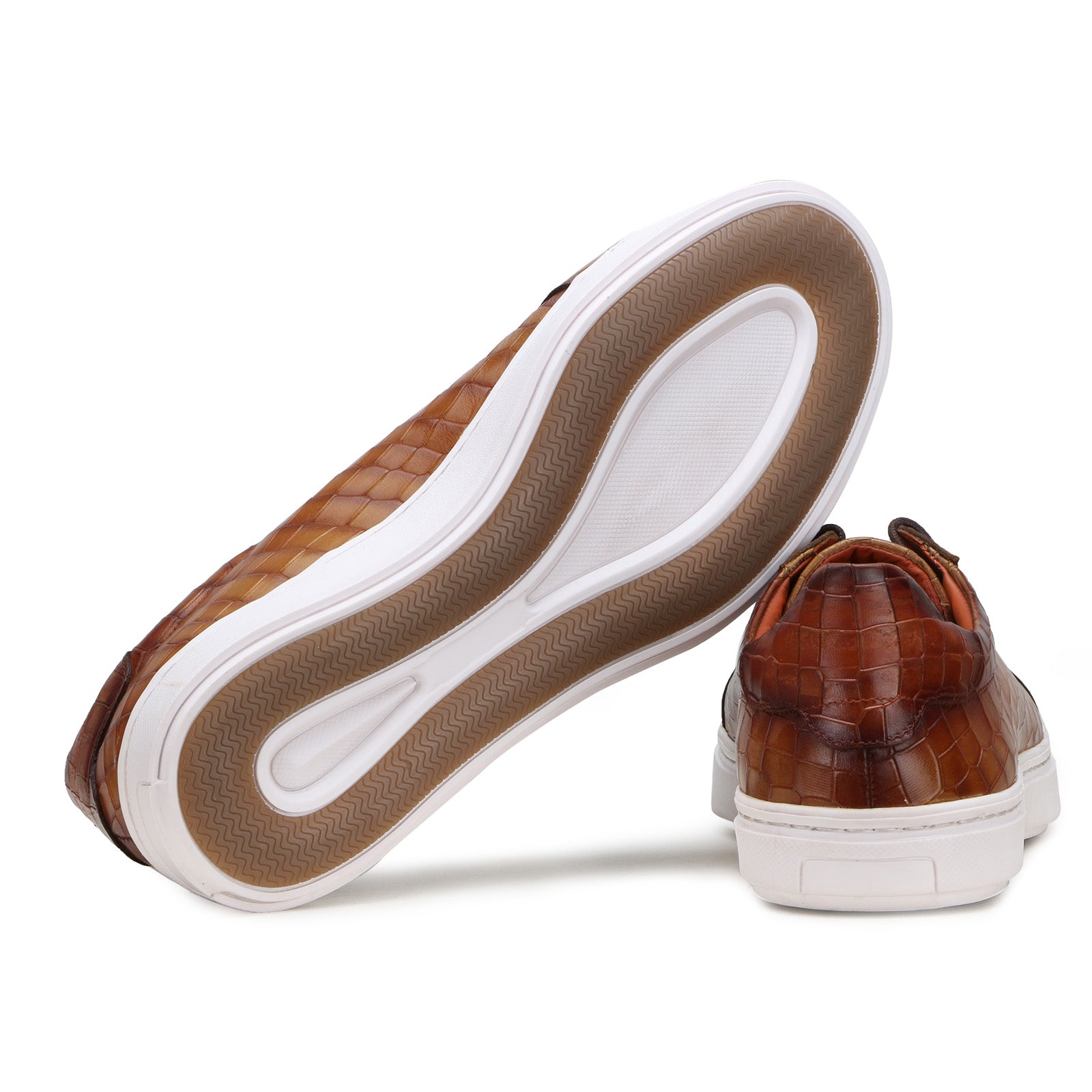 Garnett Patina Sneakers in Tan