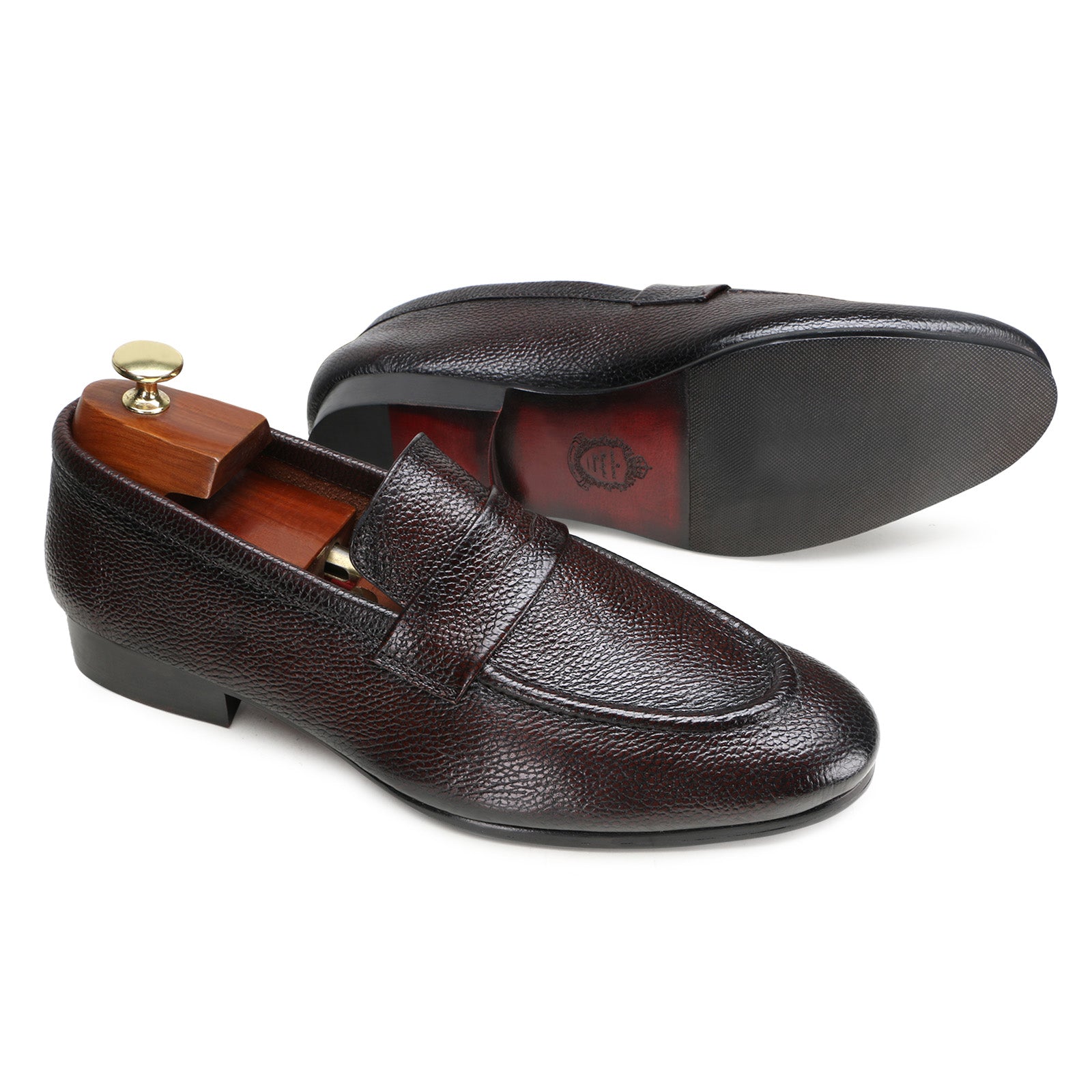 Oliver Sleek Unlined Loafers in Brown