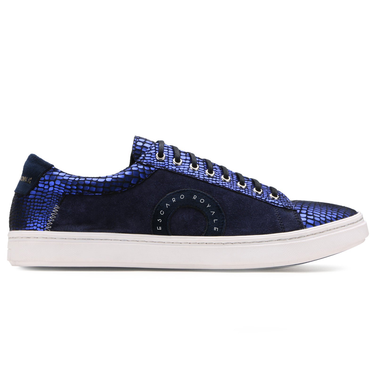 Orion Blue Leather Sneakers