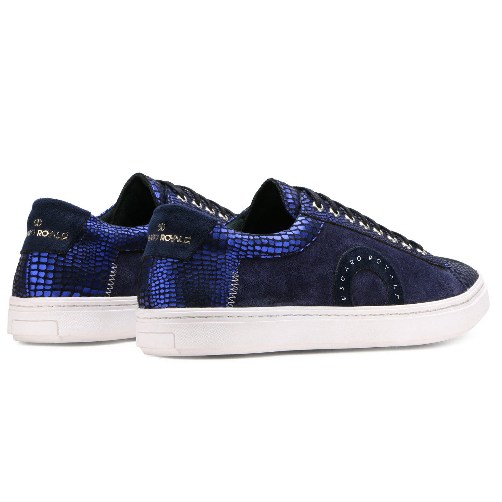 Orion Blue Leather Sneakers