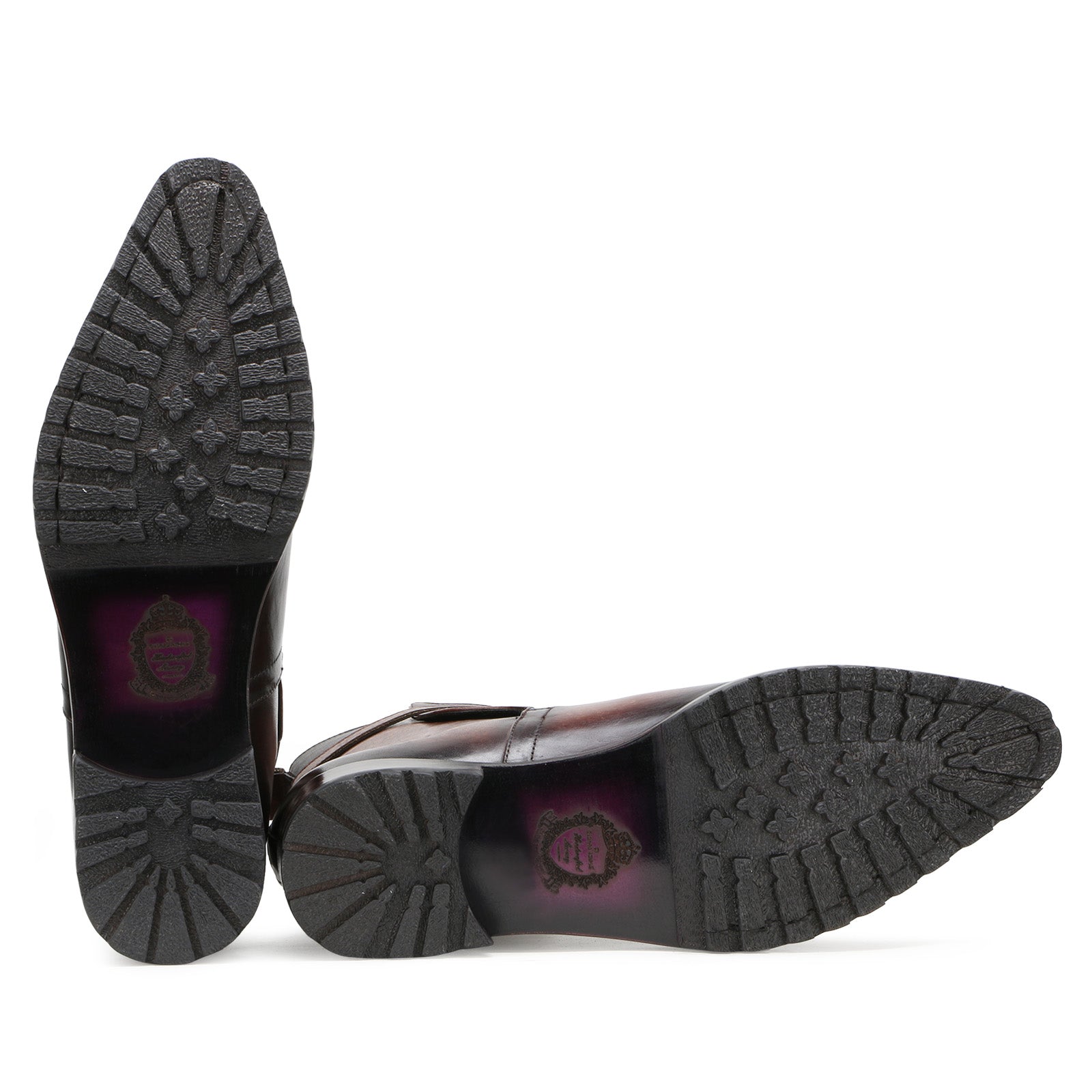 Nebula Marble Brown Jodhpur Leather Boots