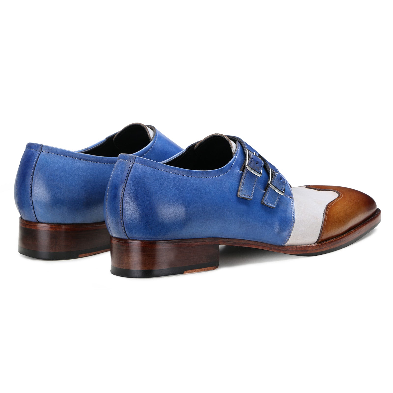 Escaro Royale Modevo Leather shoes in Cognac Blue for Men