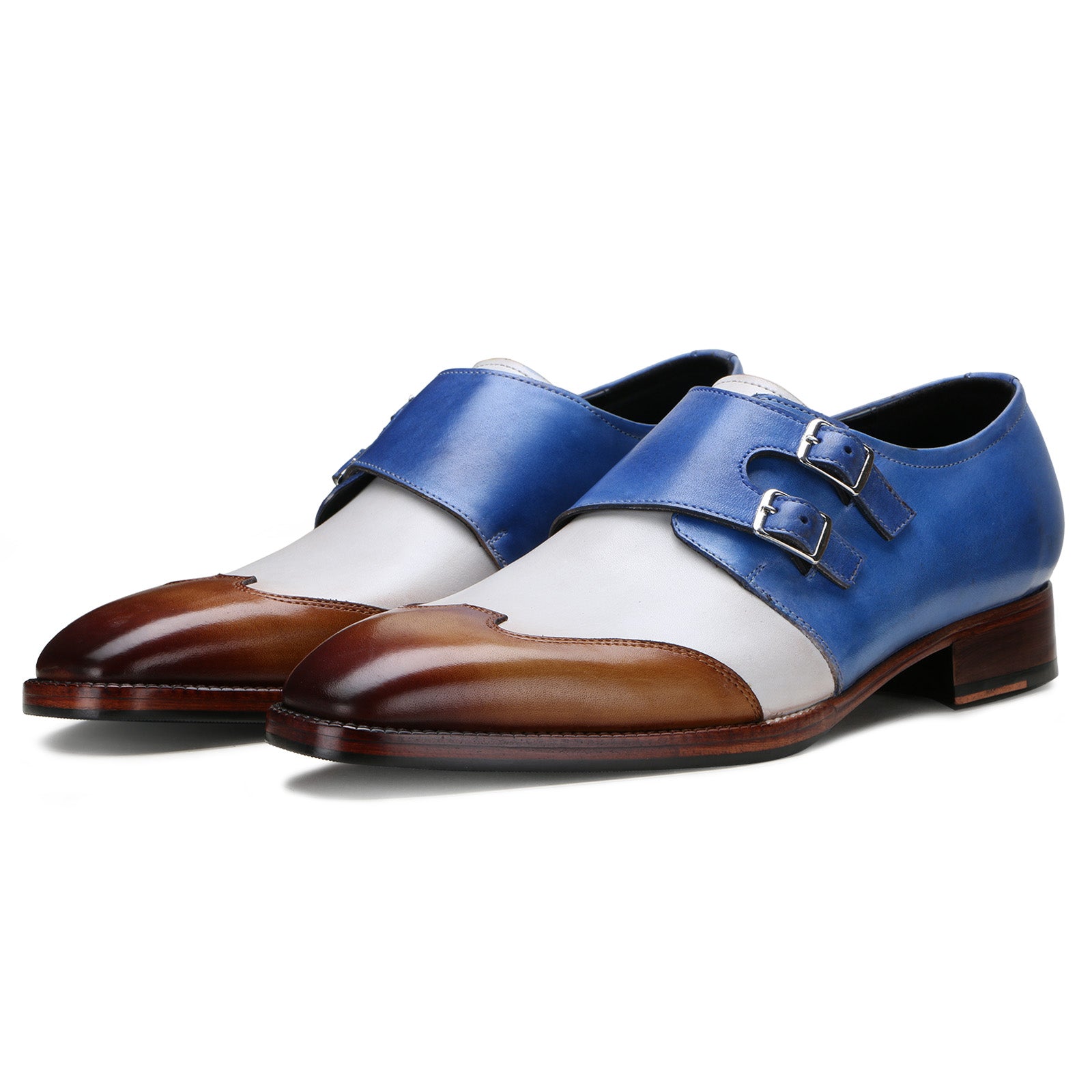 Escaro Royale Modevo Leather shoes in Cognac Blue for Men