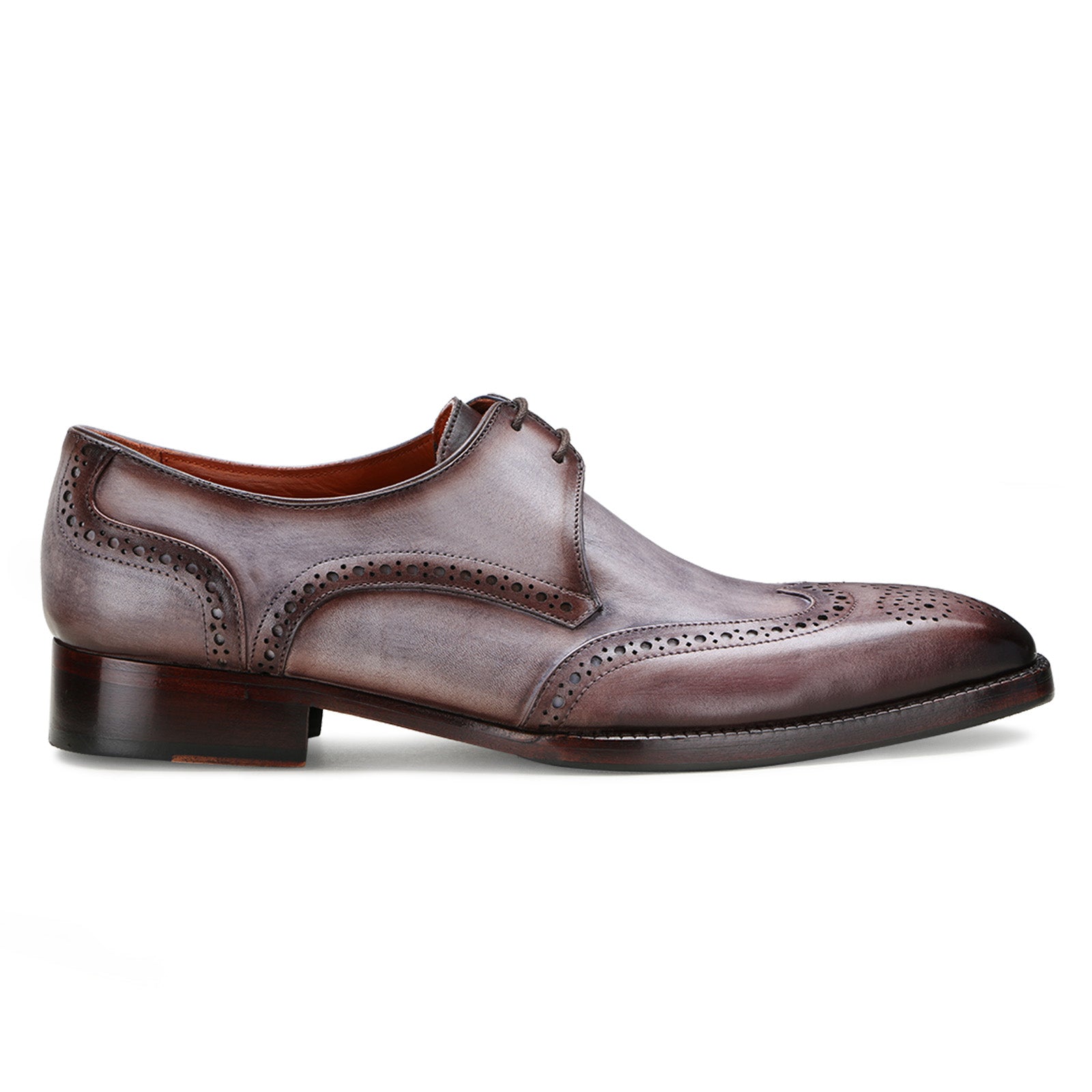 Aurum Designer Wingtip Derby in Gray