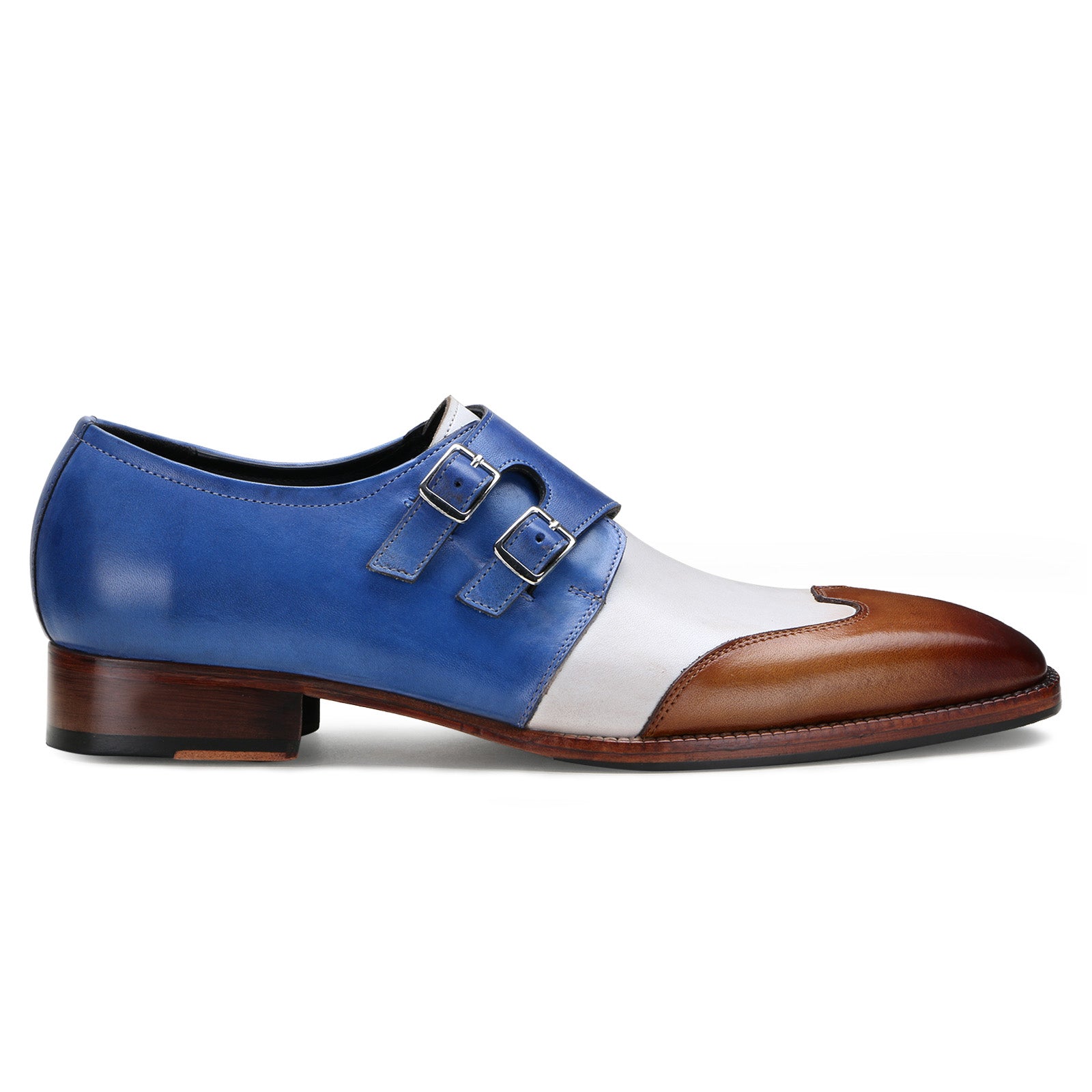 Escaro Royale Modevo Leather shoes in Cognac Blue for Men