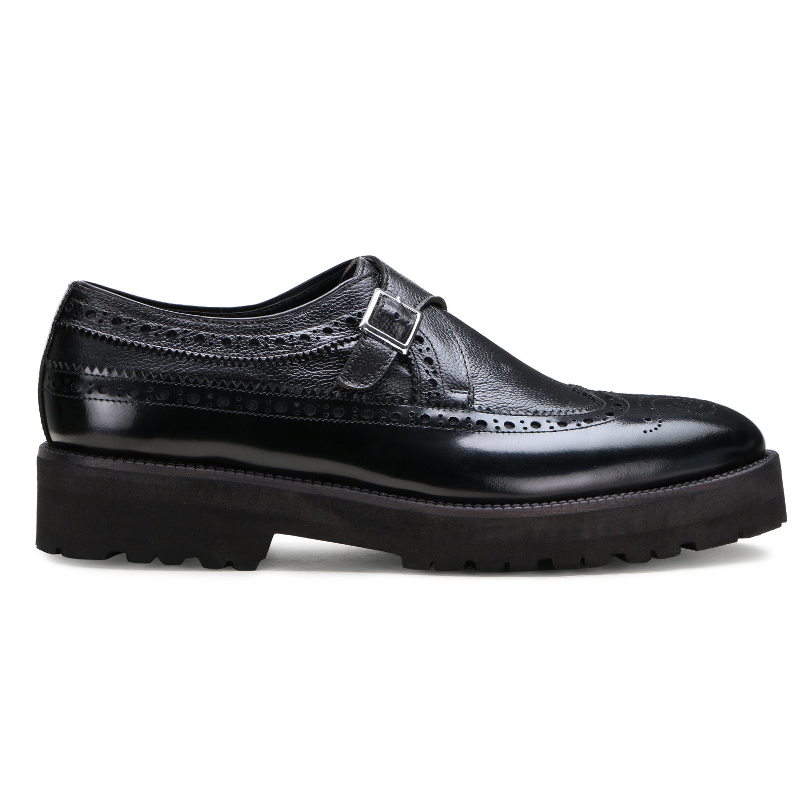 Stature Single Monks in Black with Thick Sole